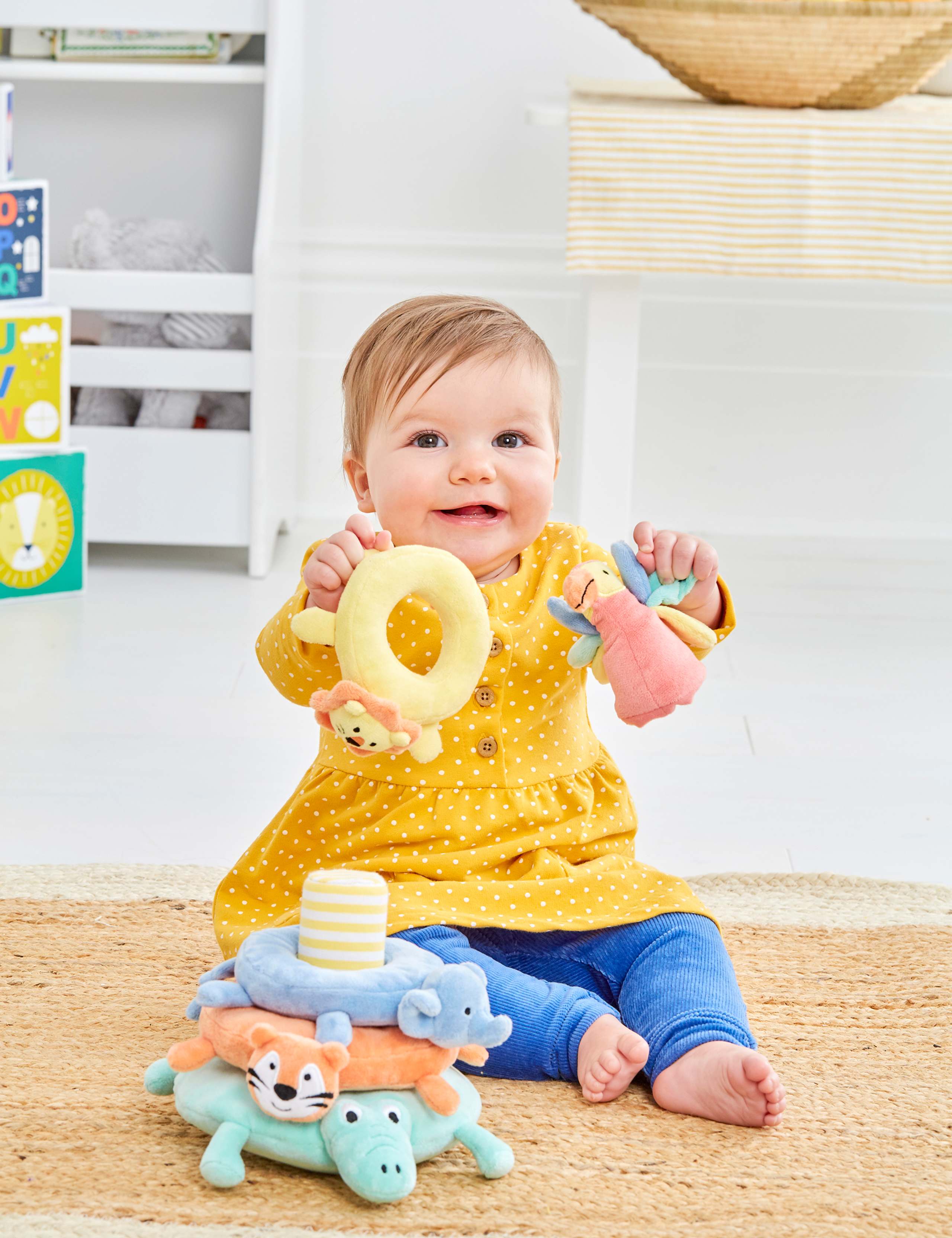 Cotton Blend Velour Animal Ring Stacker (0-3 Yrs) 3 of 3