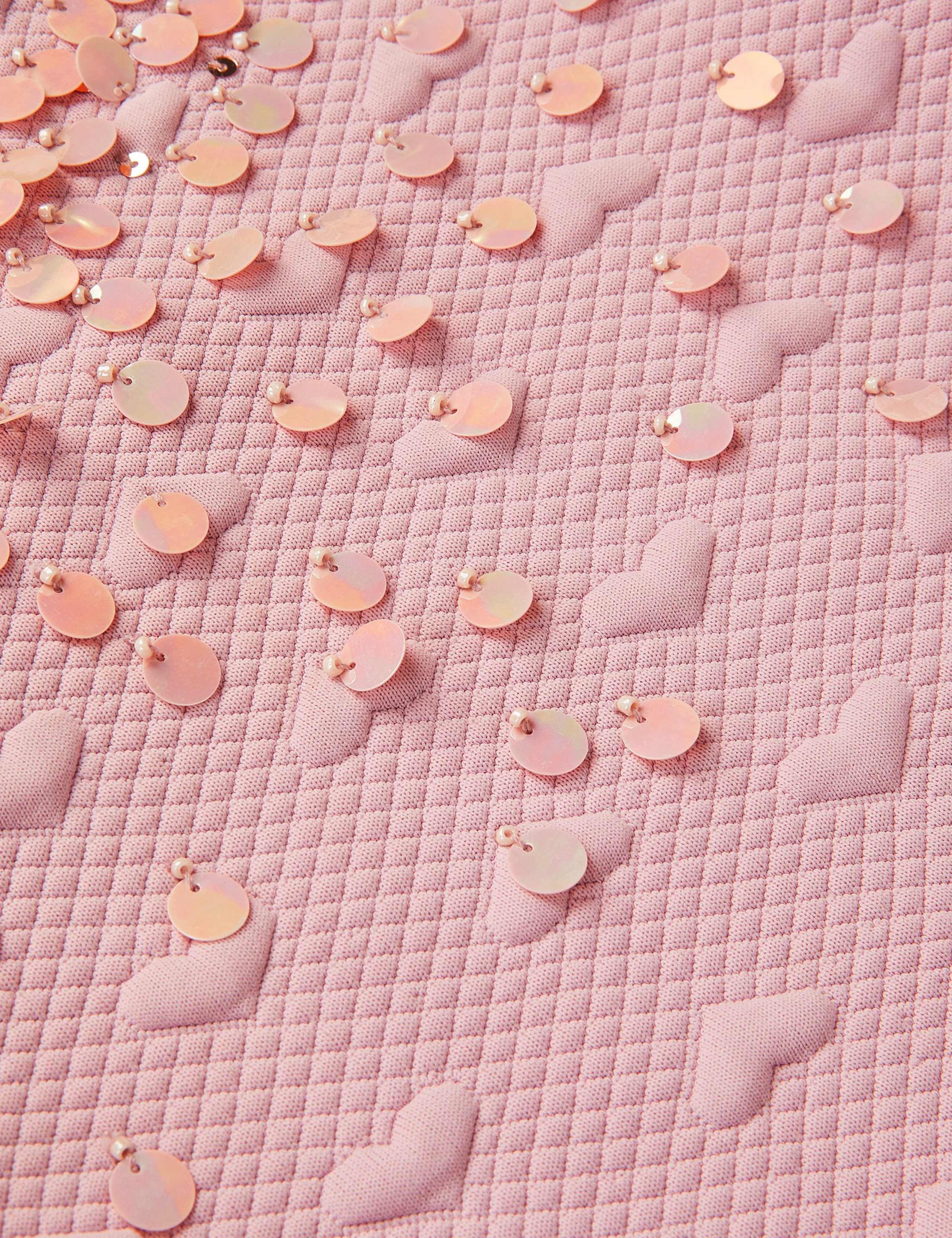 Pure Cotton Heart Sequin Sweatshirt Dress (3-13 Yrs) 4 of 4