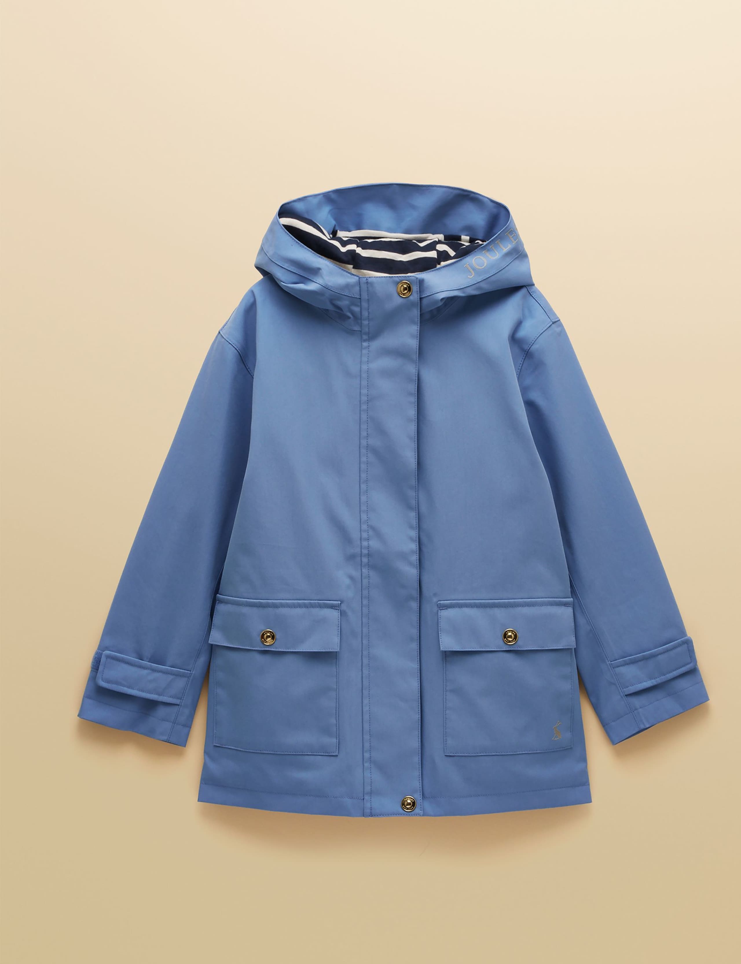 Cotton Rich Waterproof Hooded Raincoat (2-11 Yrs) 1 of 5