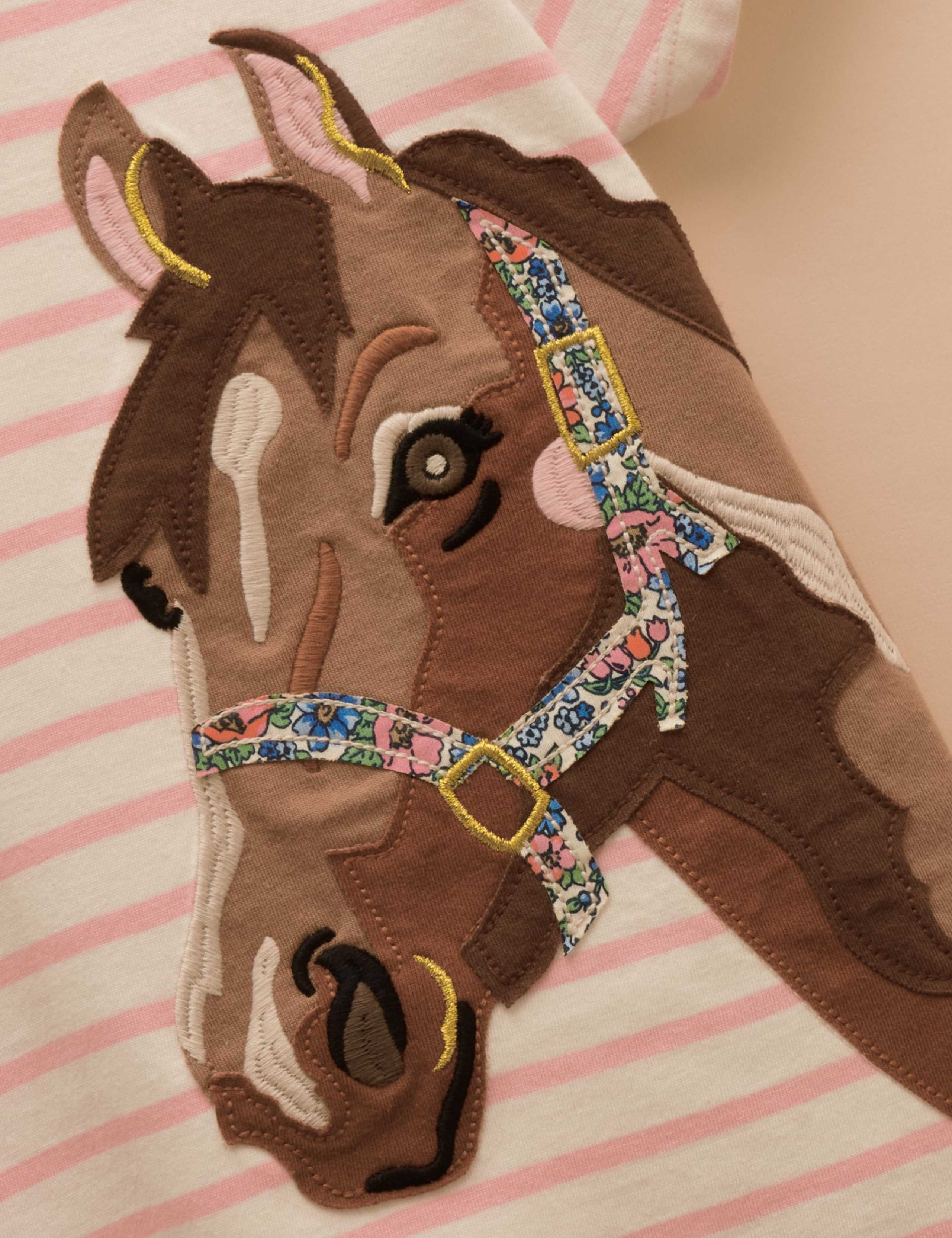 Pure Cotton Horse Applique T-Shirt (1-9 Yrs) 4 of 4