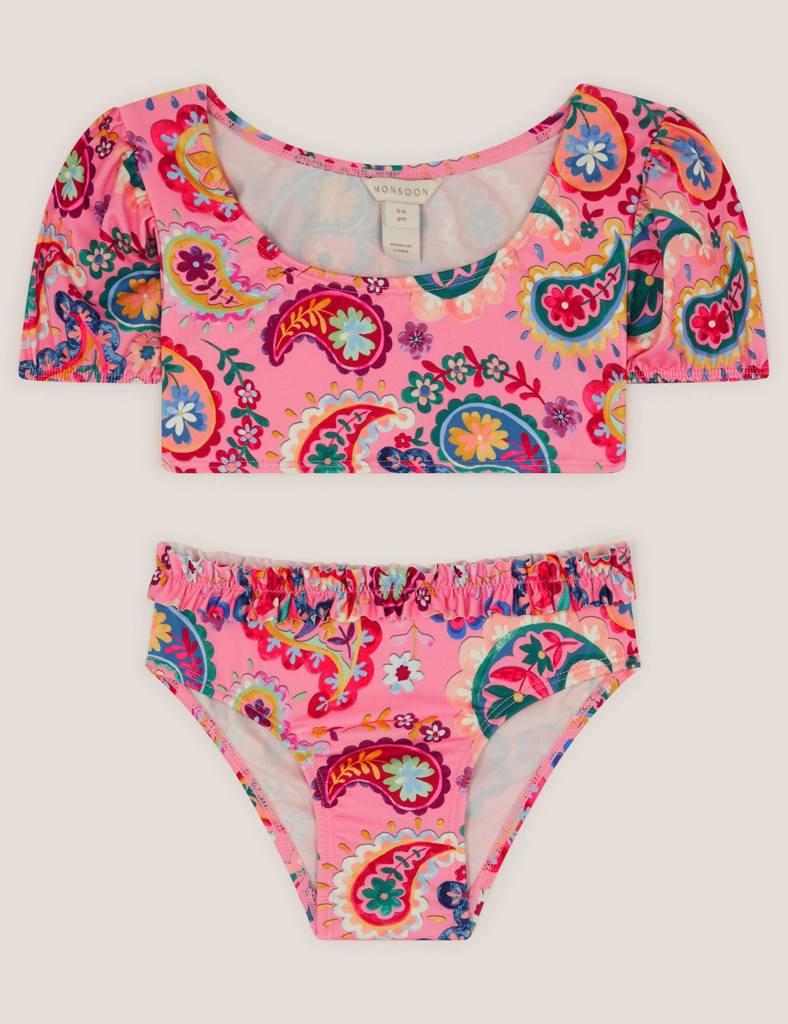 Paisley Frill Bikini (3-13 Years) 1 of 3