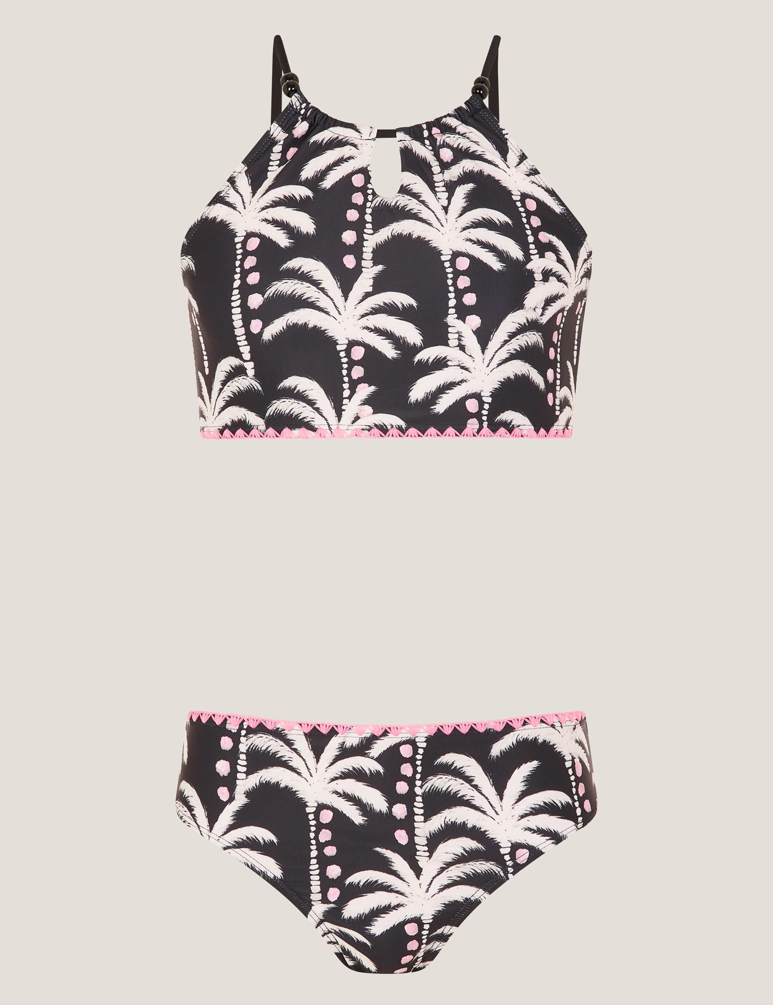 Palm Print Bikini (7-15 Years) 1 of 3