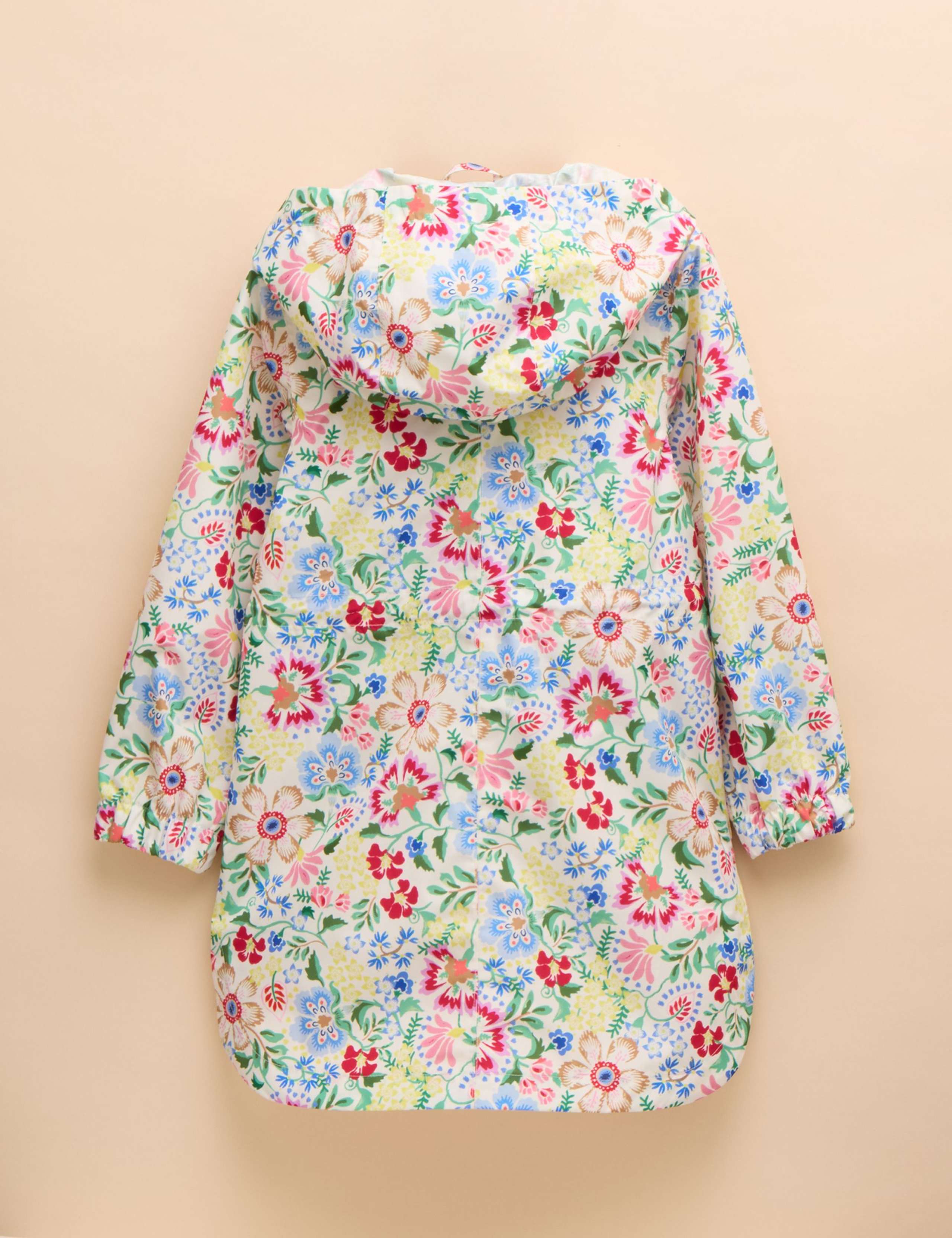 Floral Hooded Packable Raincoat (3-11 Yrs) 2 of 6