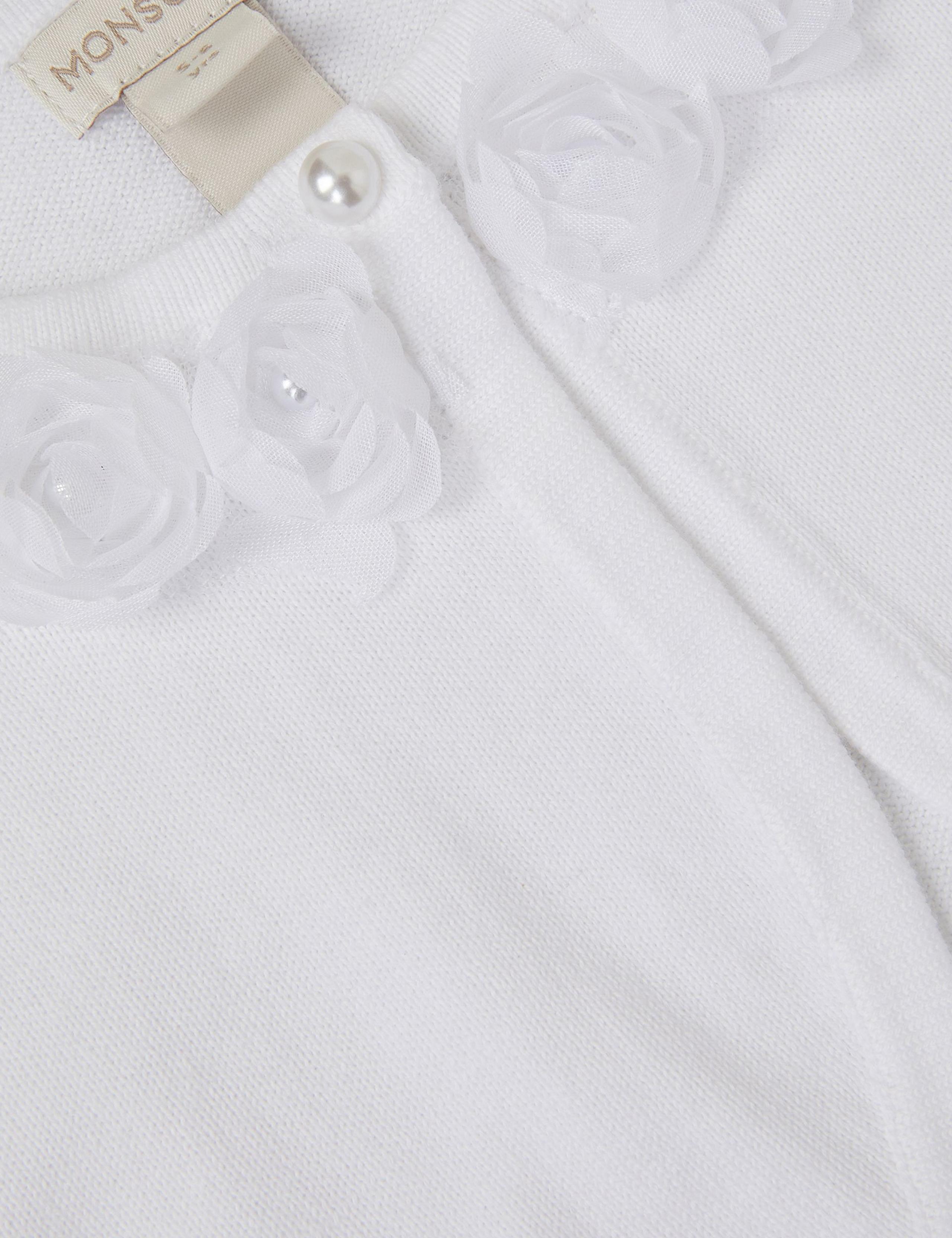 Pure Cotton 3D Flower Bolero Cardigan (3-13 Yrs) 3 of 3