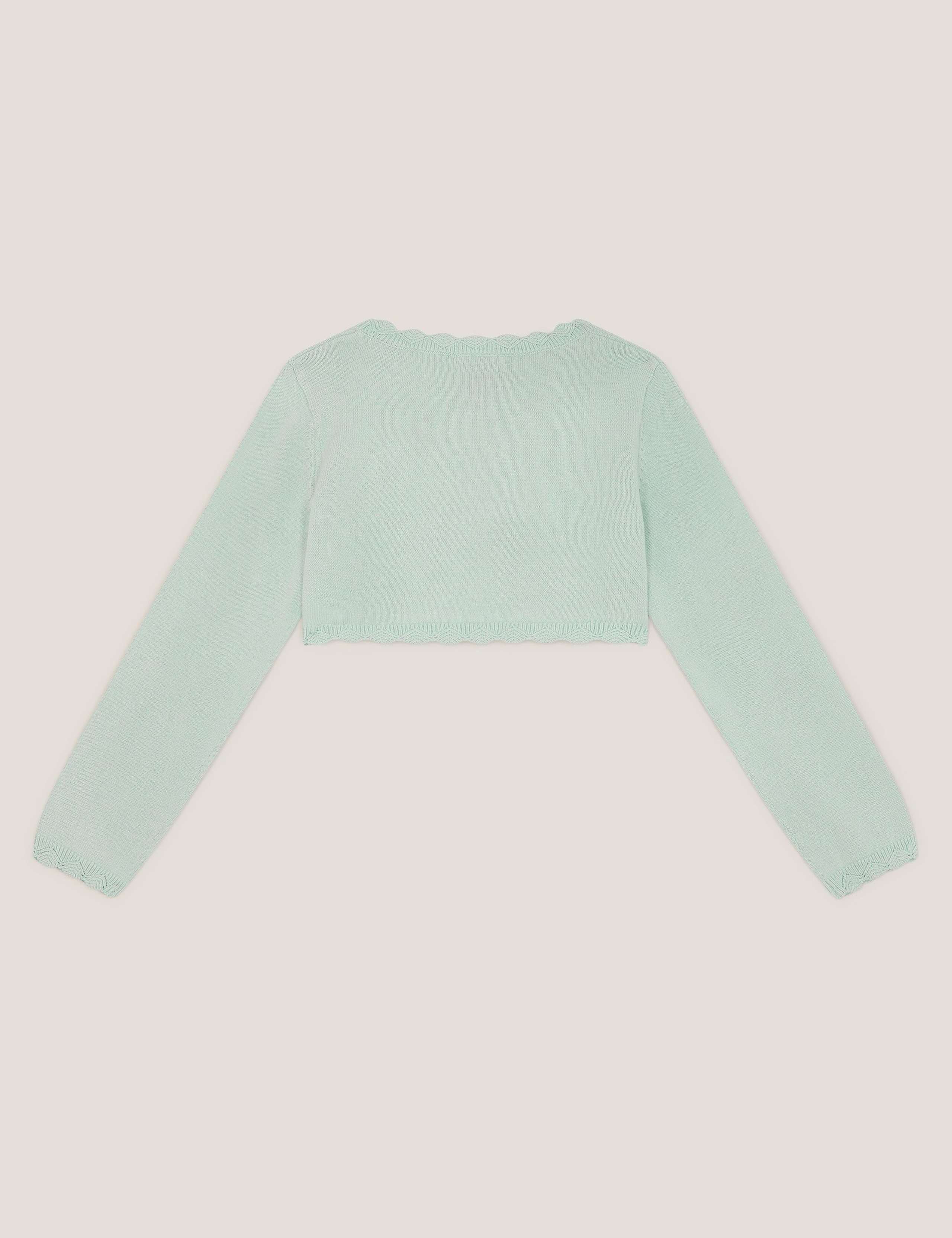 Cotton Rich Bow Button Cardigan (3-13 Yrs) 4 of 4