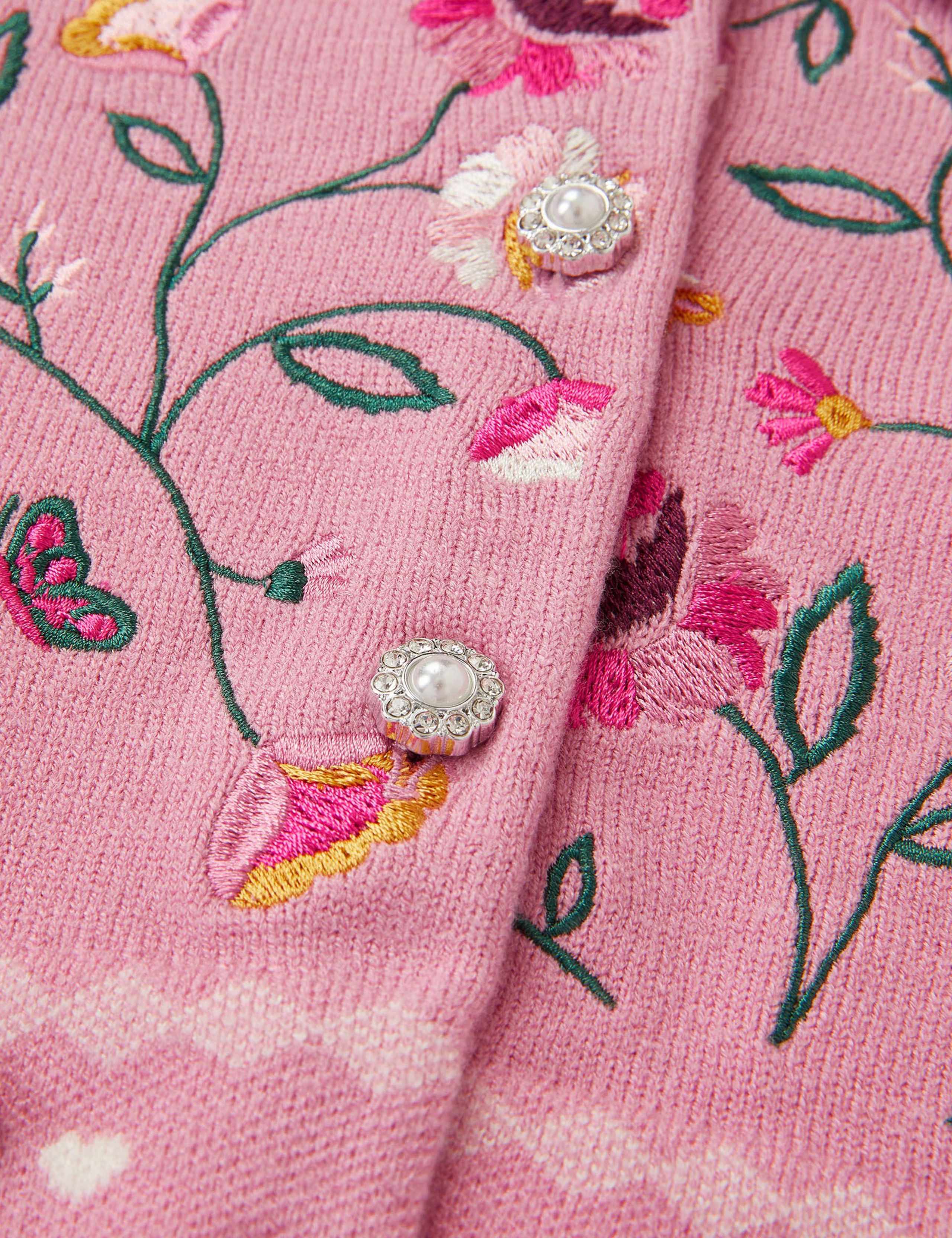 Floral Embroidered Cardigan (3-13 Yrs) 4 of 4