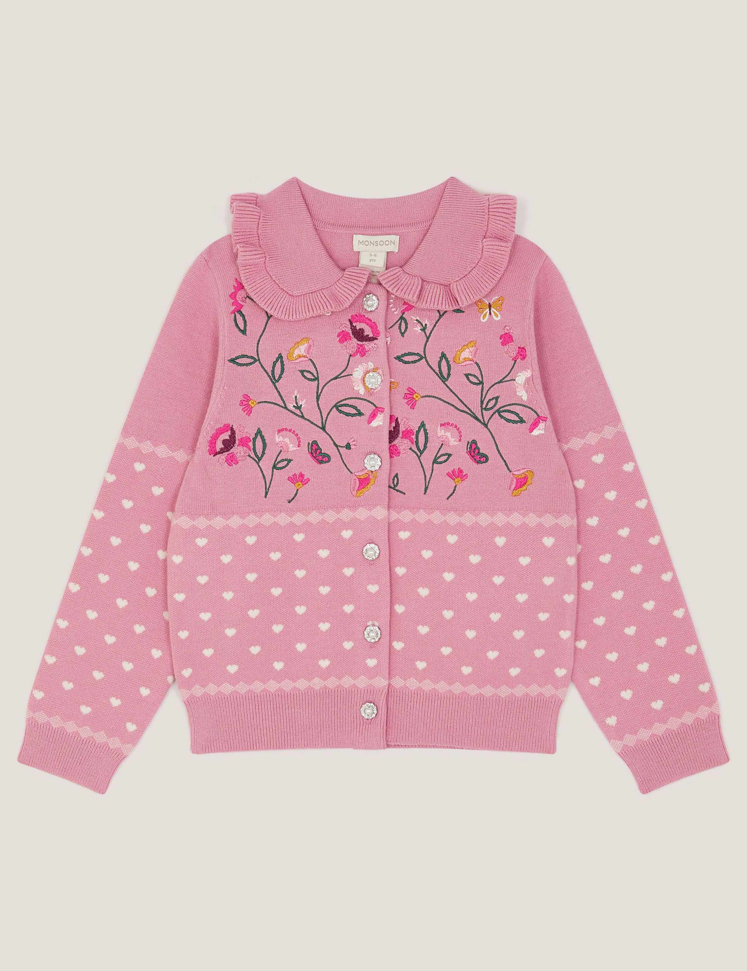 Floral Embroidered Cardigan (3-13 Years) 2 of 4