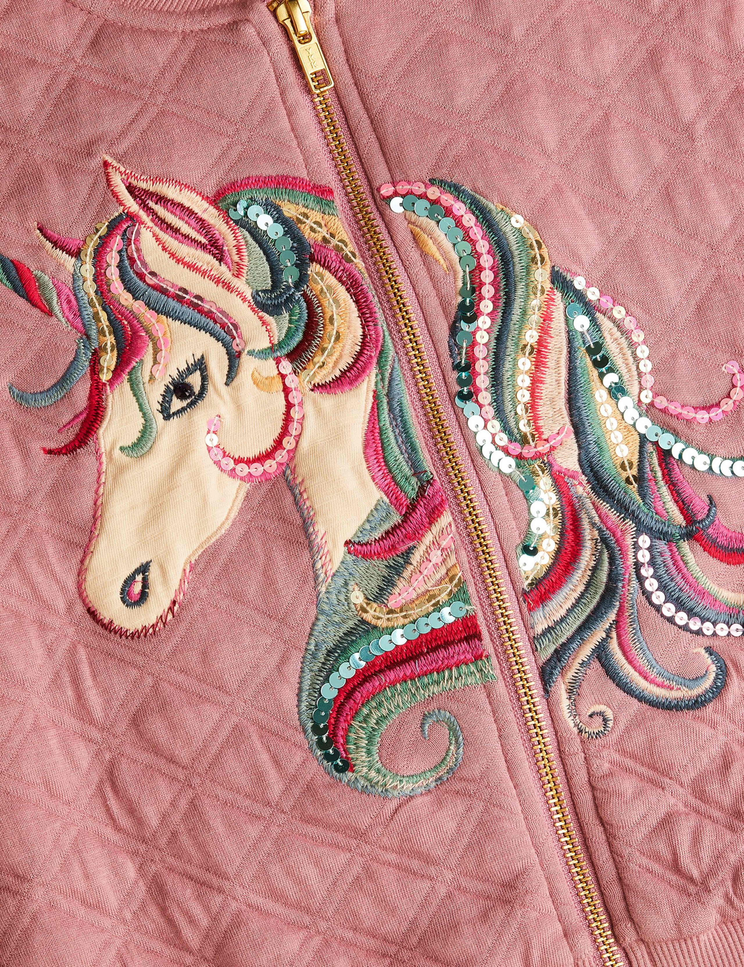 Pure Cotton Unicorn Quilted Bomber Jacket (3-13 Years) 4 of 4