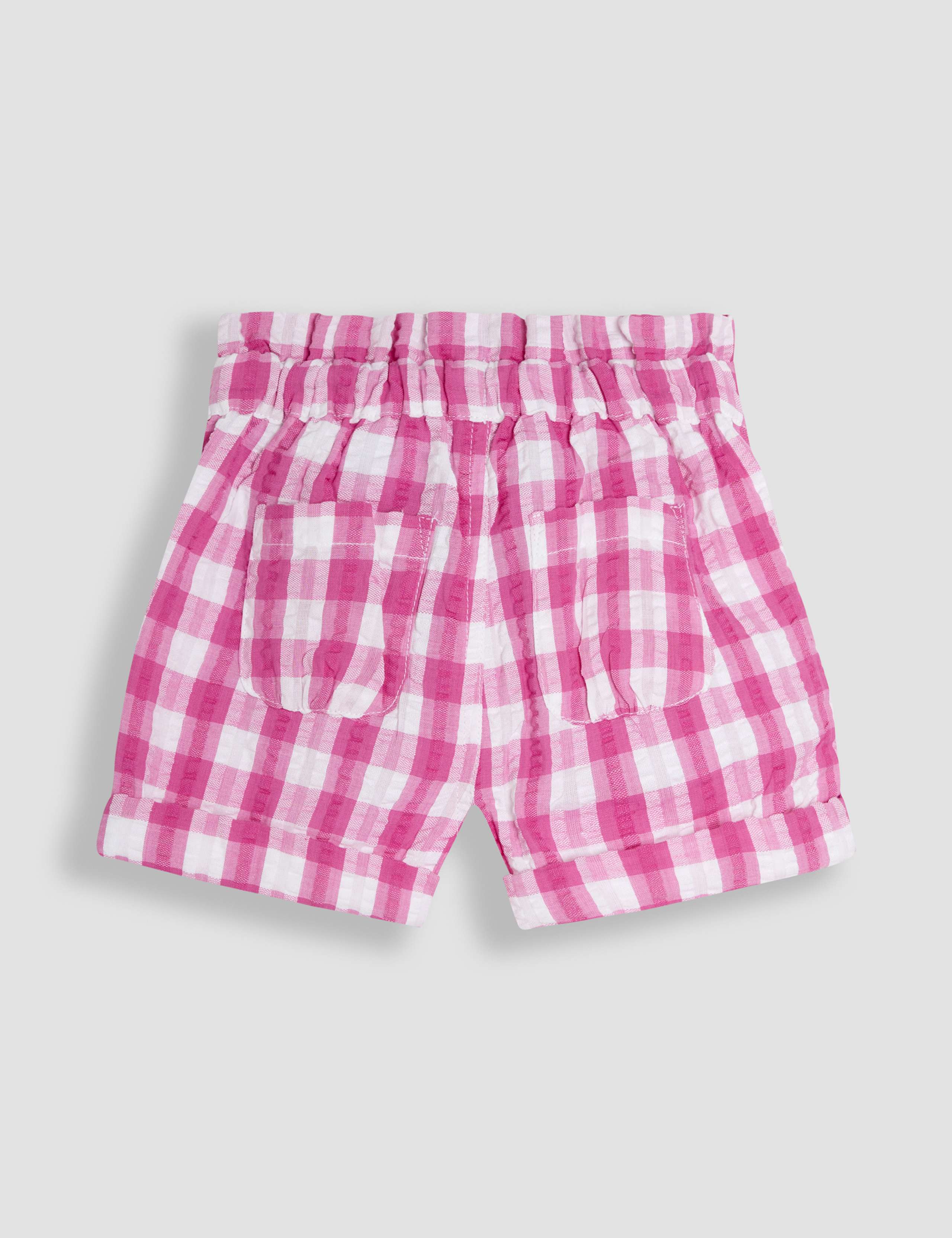 Pure Cotton Gingham Shorts (6 Mths-5 Yrs) 2 of 3