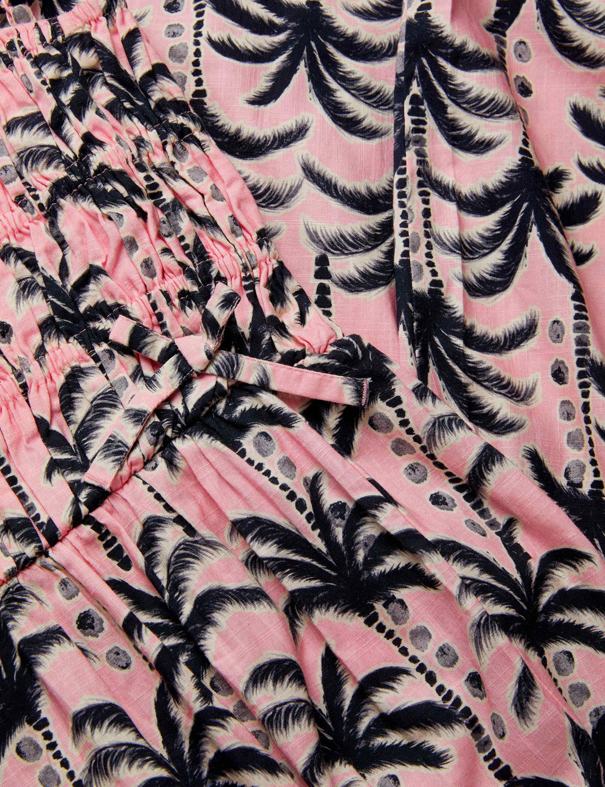 Pure Cotton Palm Print Jumpsuit (7-15 Yrs) 3 of 3