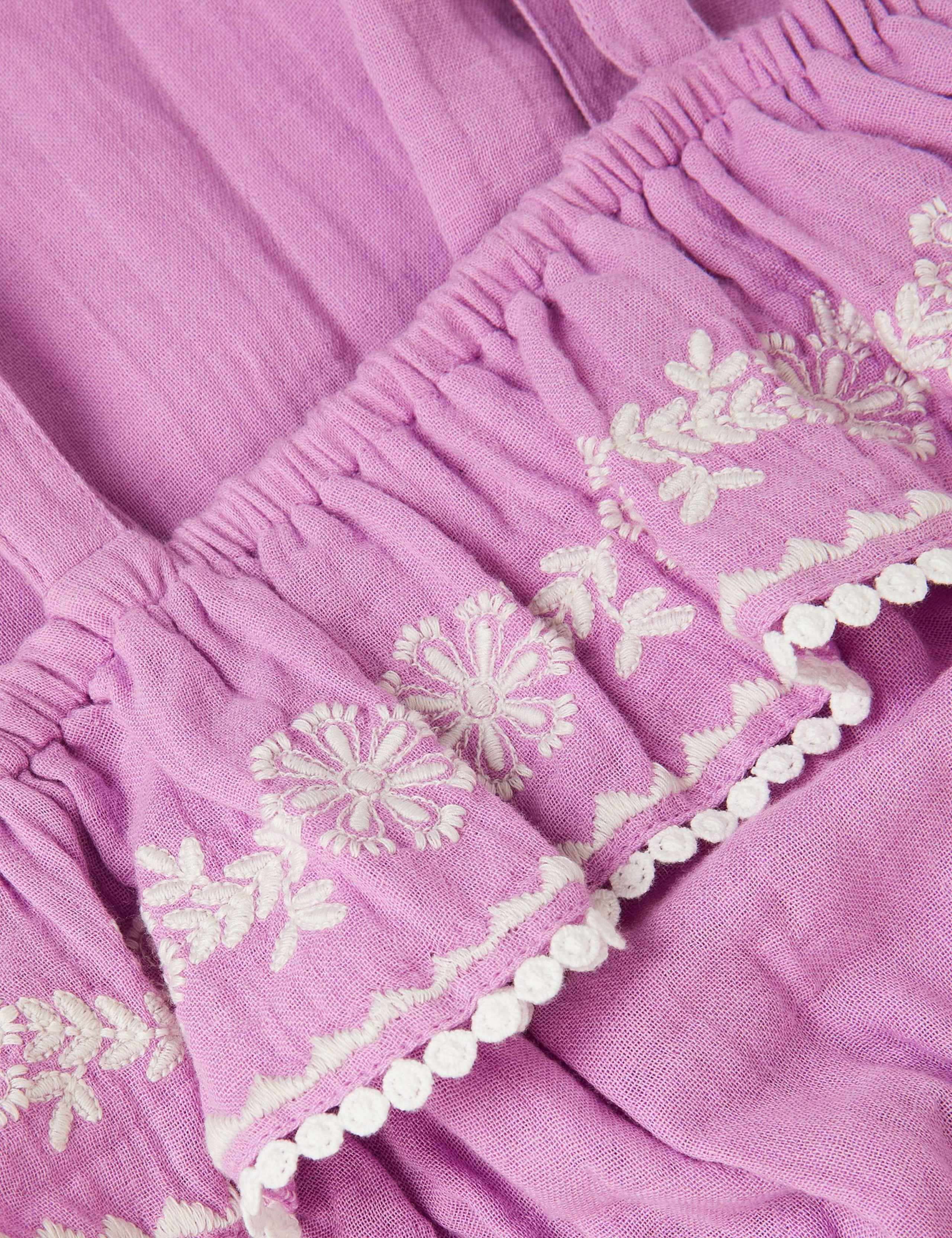 Pure Cotton Embroidered Jumpsuit (3-13 Yrs) 2 of 3