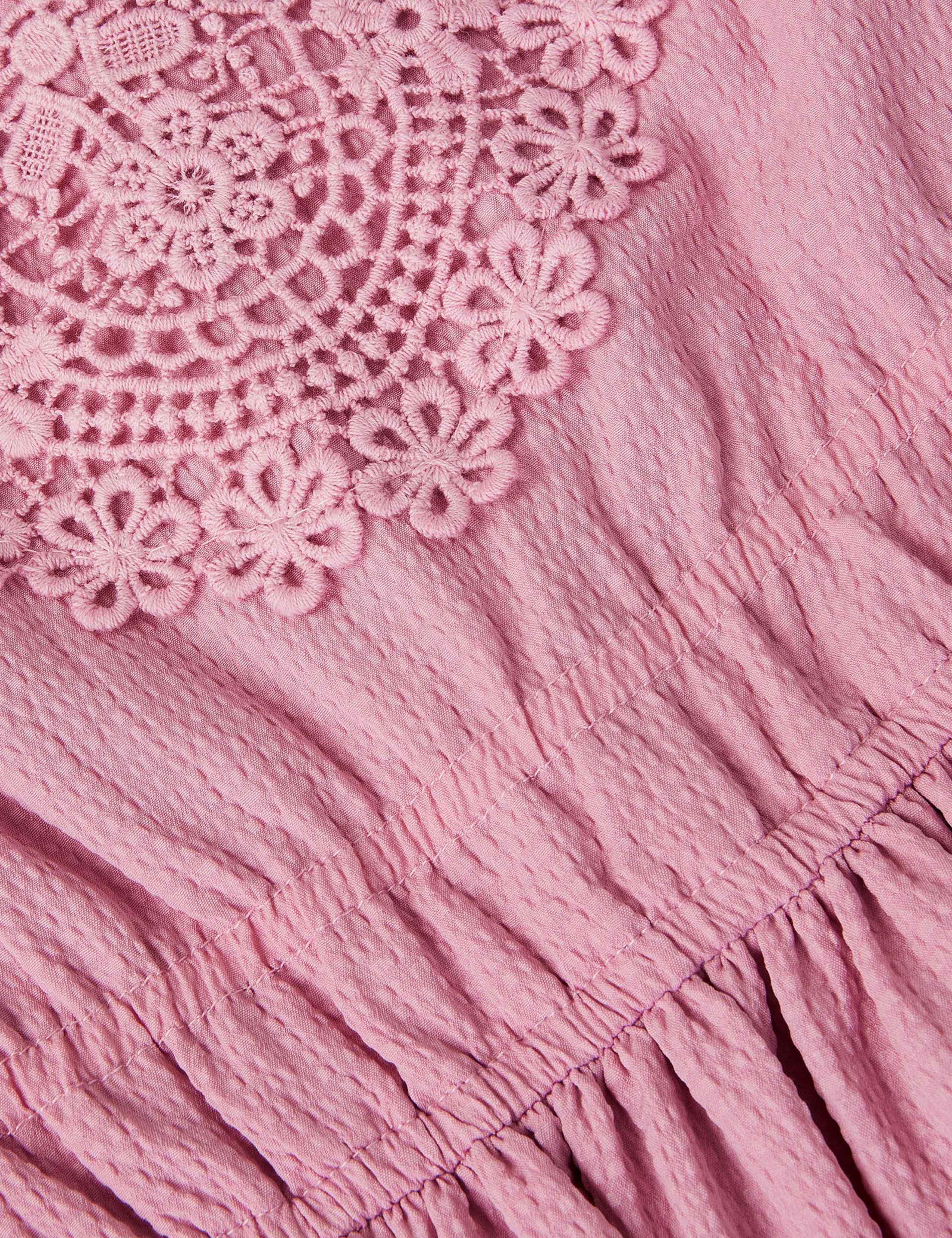 Embroidered Yoke Tiered Dress (3-15 Yrs) 3 of 4