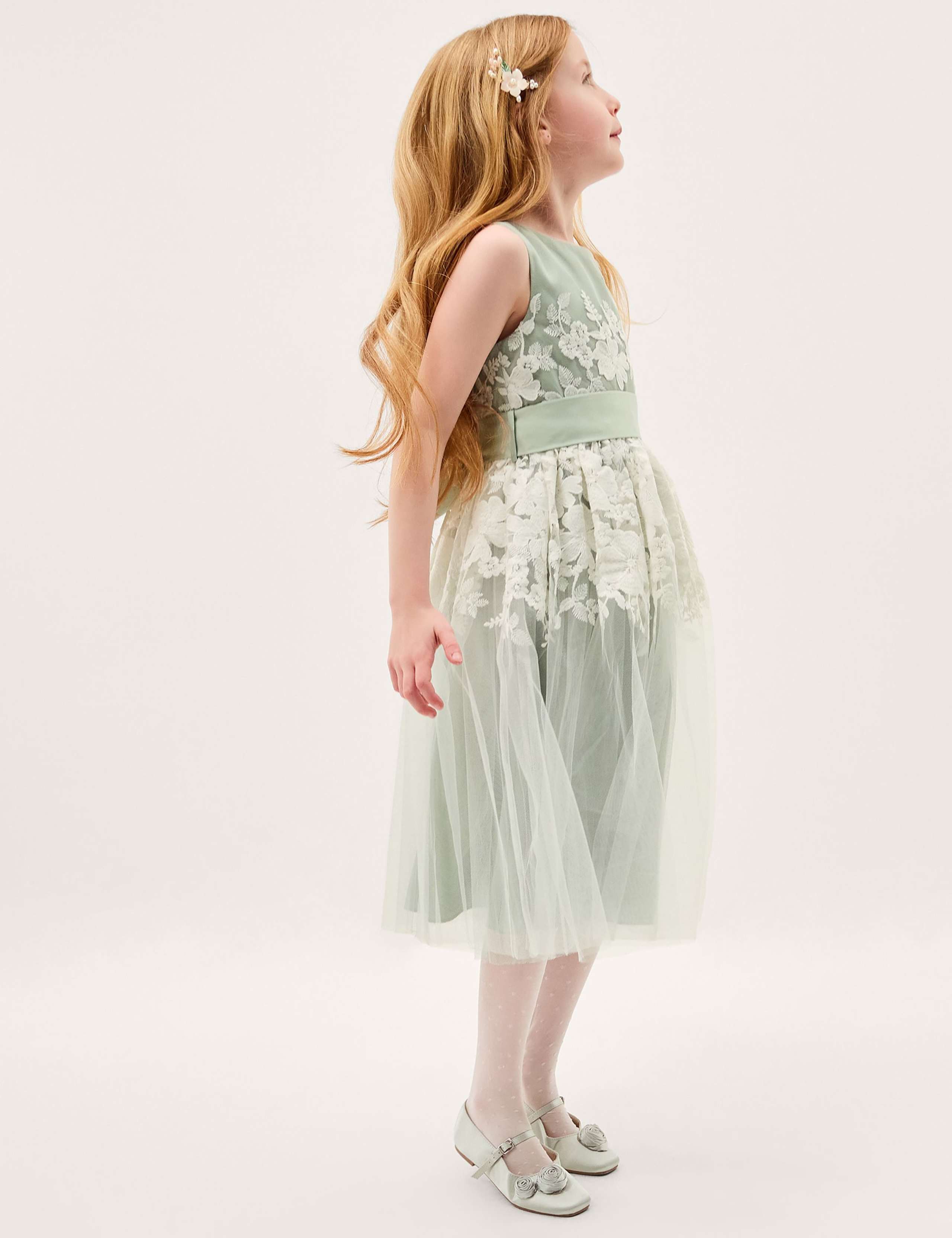 Tulle Floral Embroidered Occasion Dress (3-13 Yrs) 1 of 4