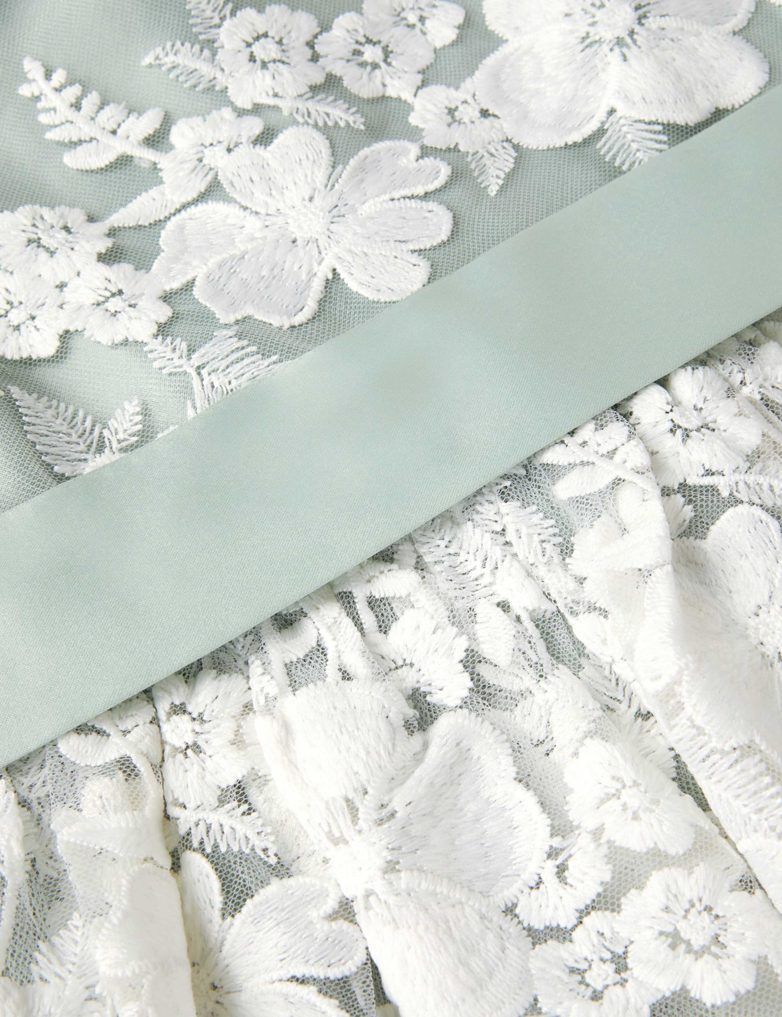 Tulle Floral Embroidered Occasion Dress (3-13 Years) 4 of 4