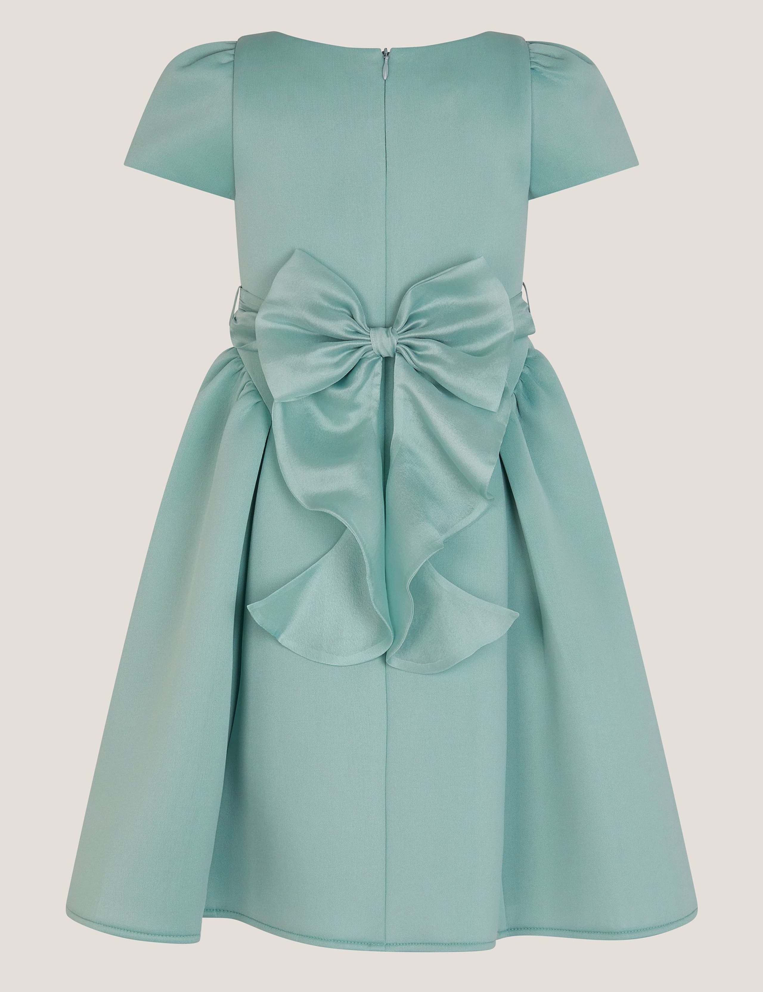 Bow Sash Cap Sleeve Dress (3-15 Yrs) 3 of 4