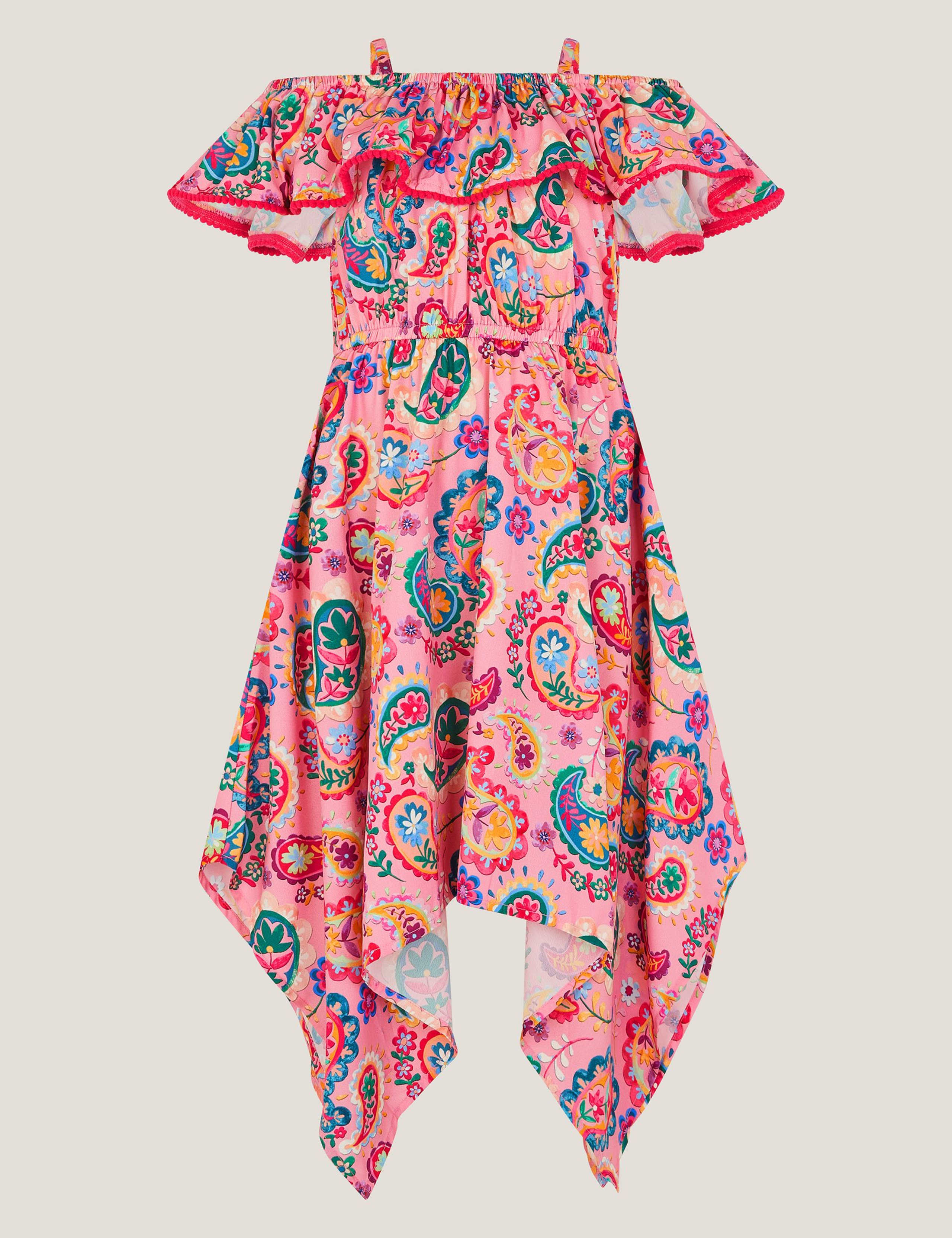 Paisley Ruffle Hanky Hem Dress (3-13 Yrs) 3 of 3