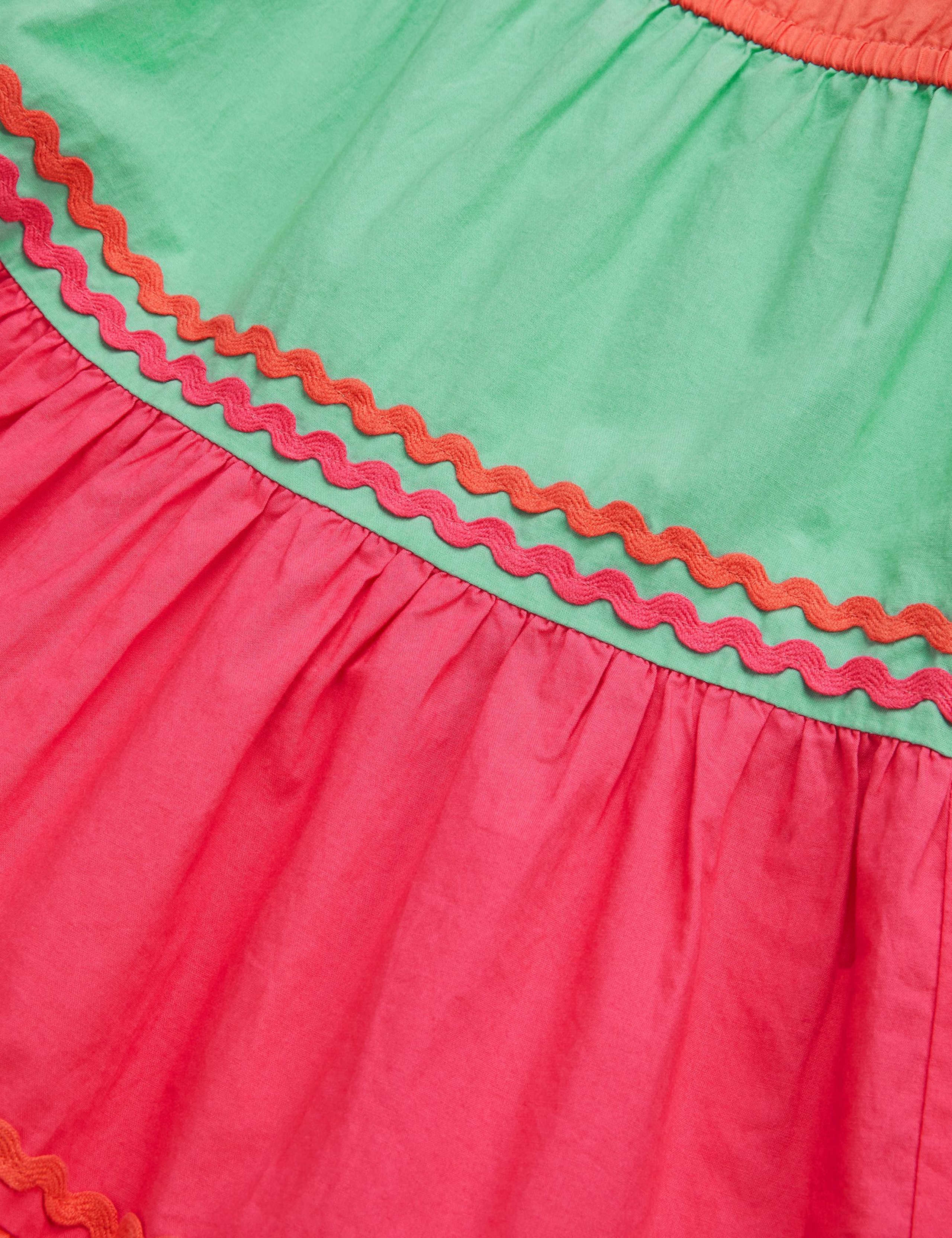 Pure Cotton Colour Block Tiered Dress (3-13 Yrs) 3 of 3