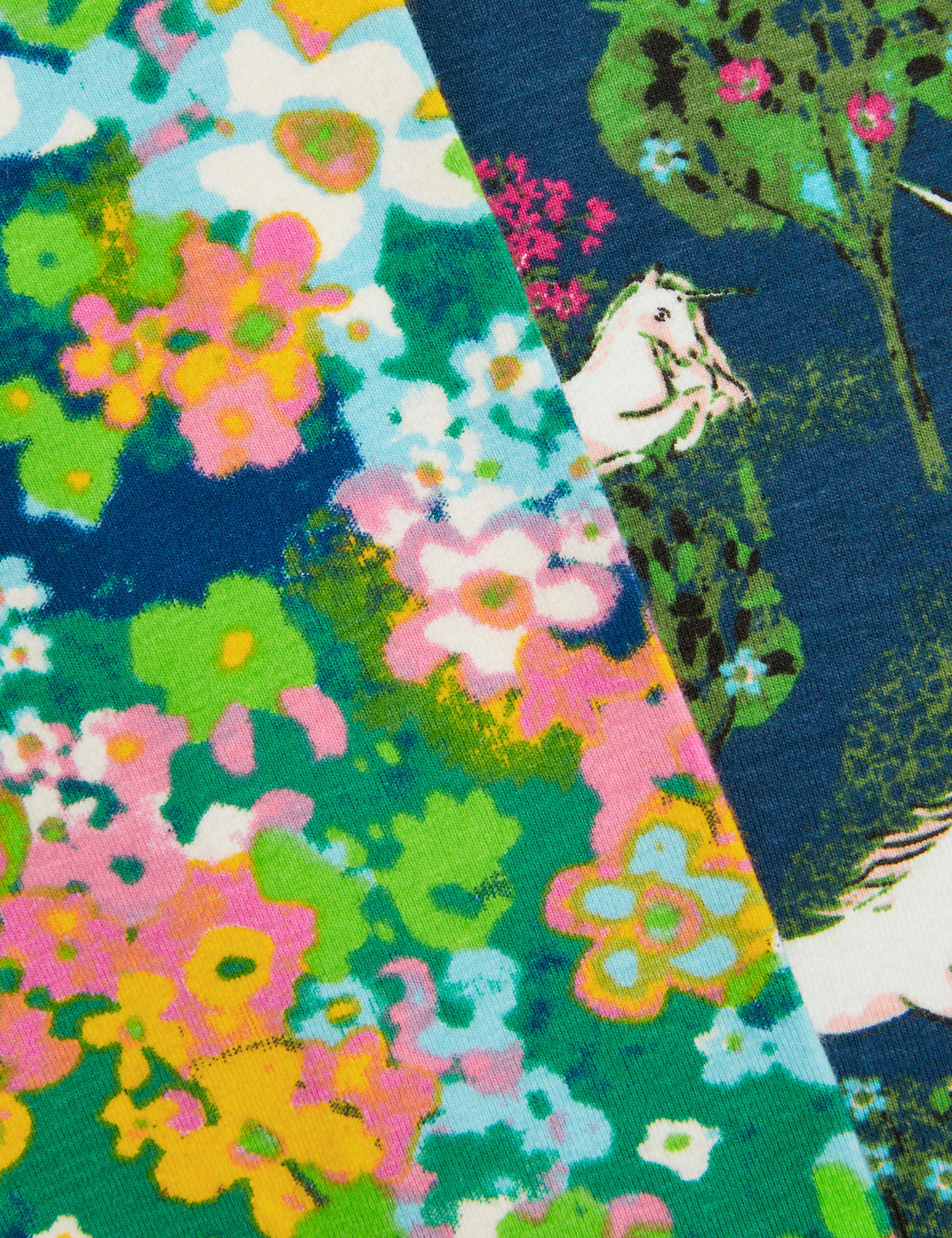 2pk Cotton Rich Unicorn Floral Leggings (3-13 Yrs) 3 of 4