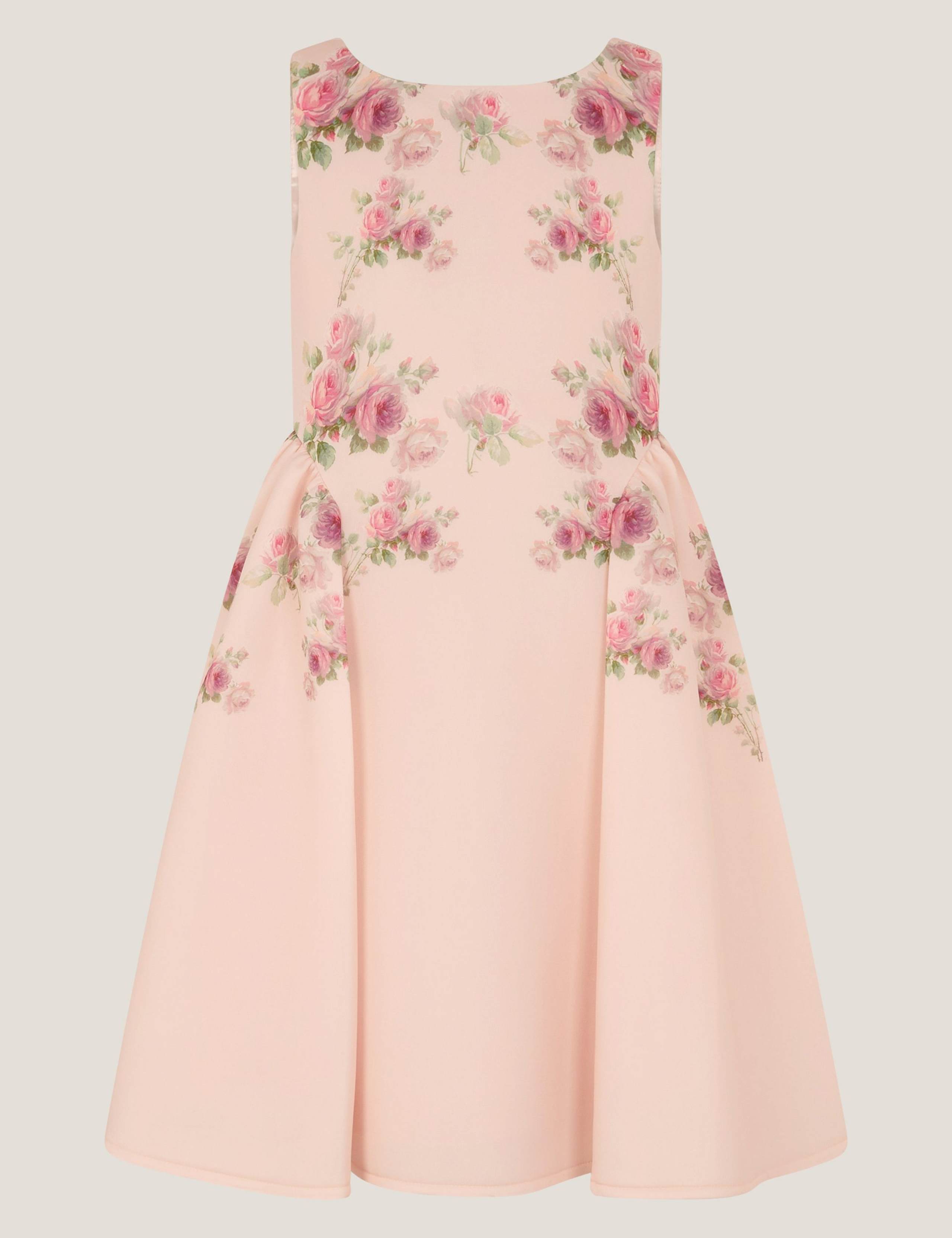 Floral Scuba Occasion Dress (3-13 Yrs) 2 of 4