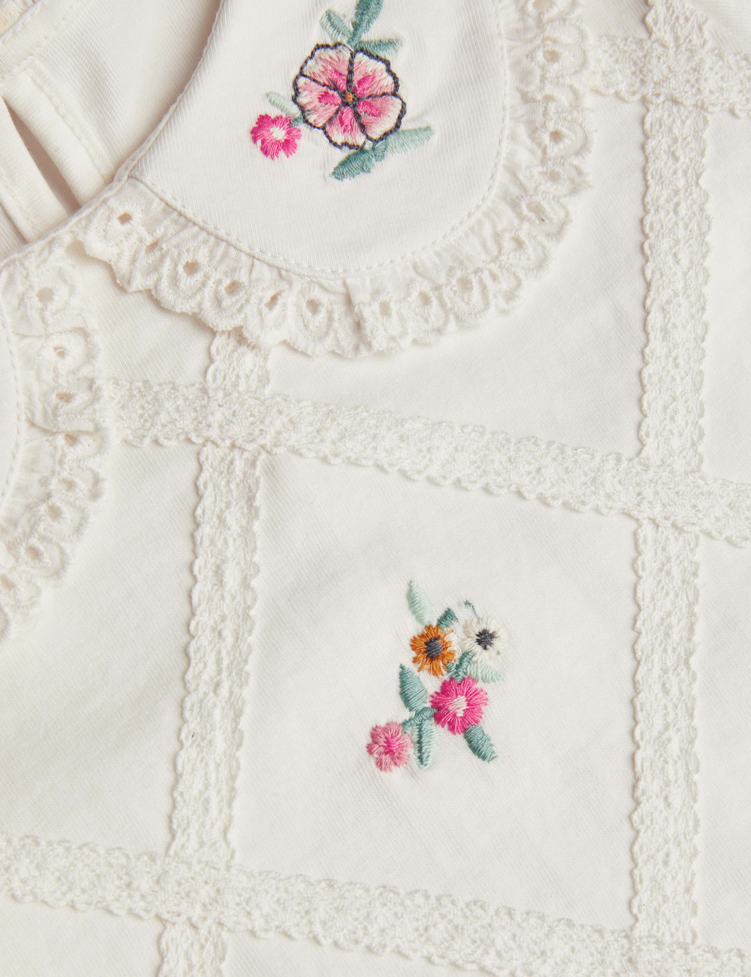 Pure Cotton Embroidered Top (3-13 Yrs) 2 of 3