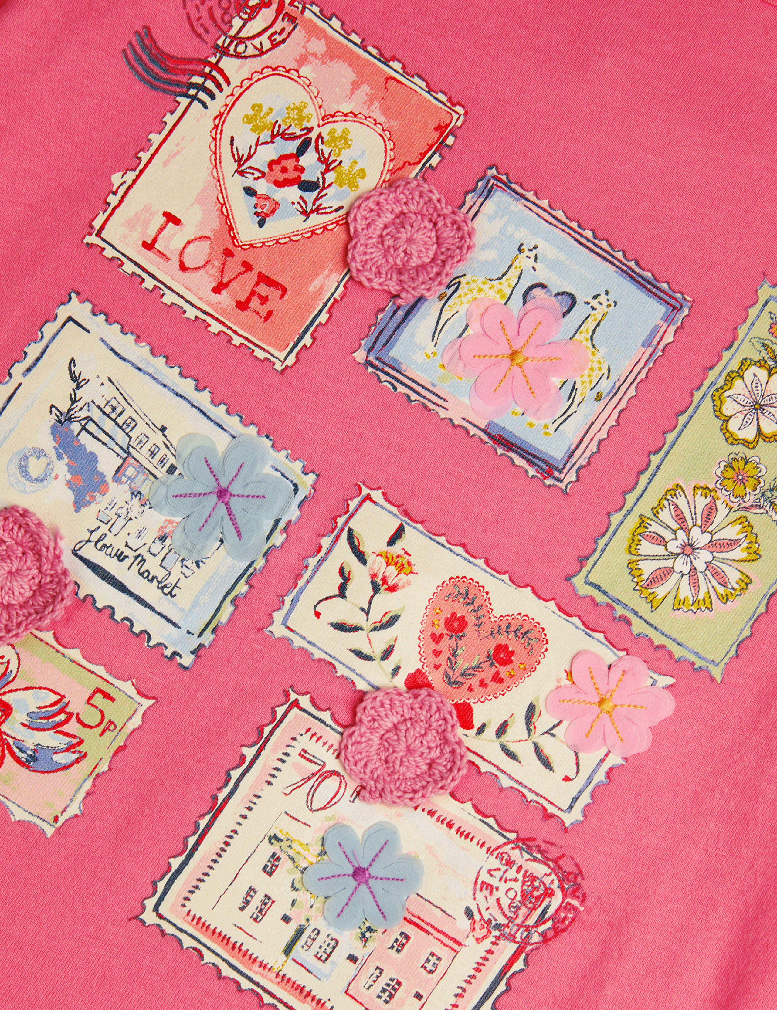 Stamp Print Ruffle T-Shirt (3-12 Yrs) 4 of 4