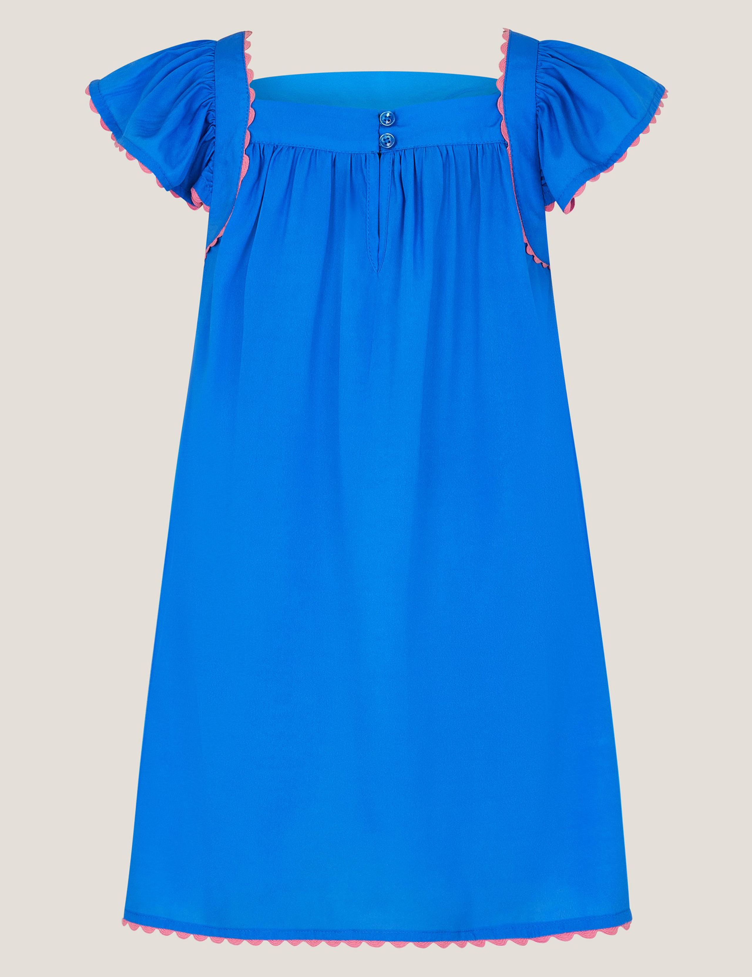 Flamingo Floral Print Beach Dress (3-13 Yrs) 3 of 3