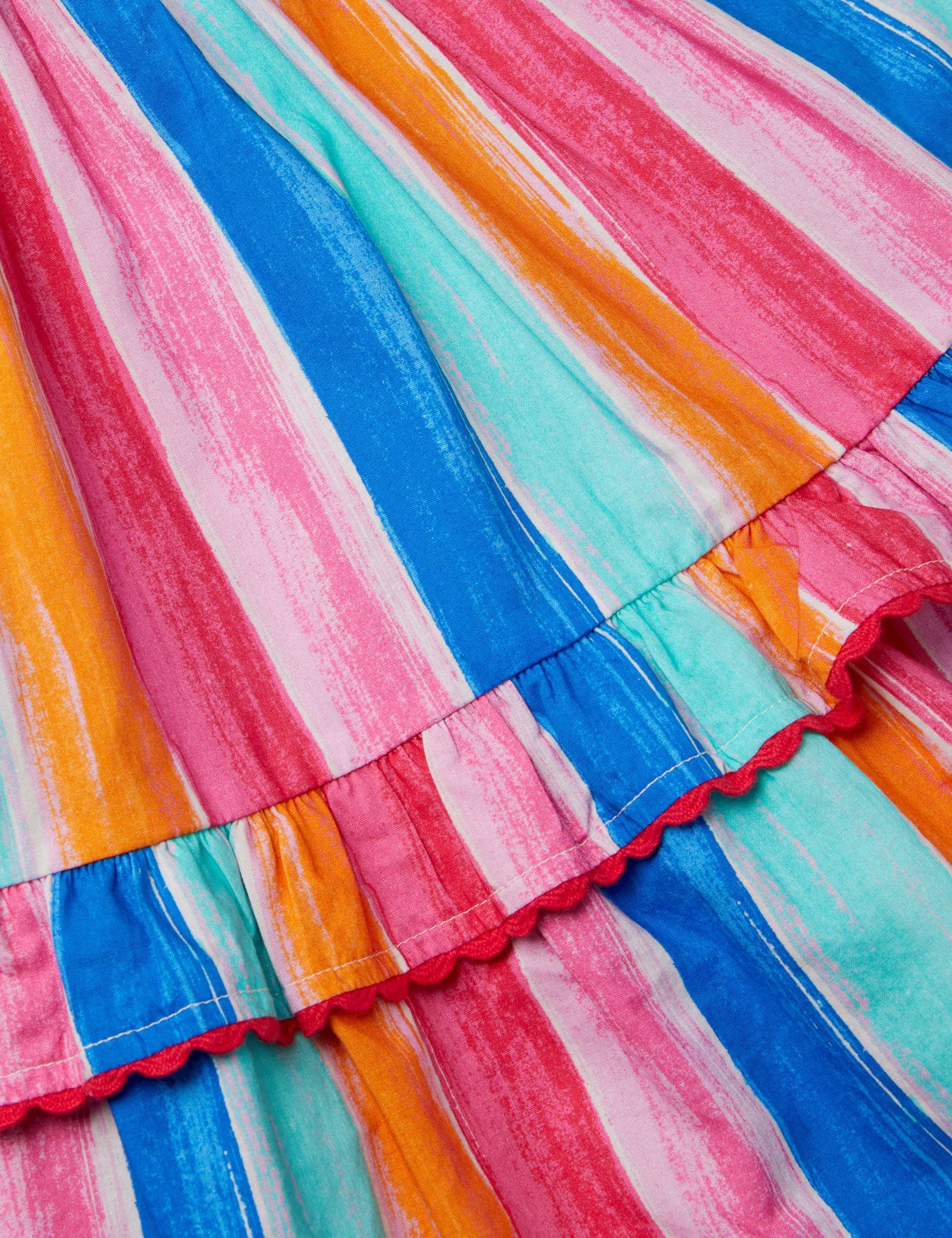 Pure Cotton Striped Tiered Dress (2-13 Years) 3 of 3