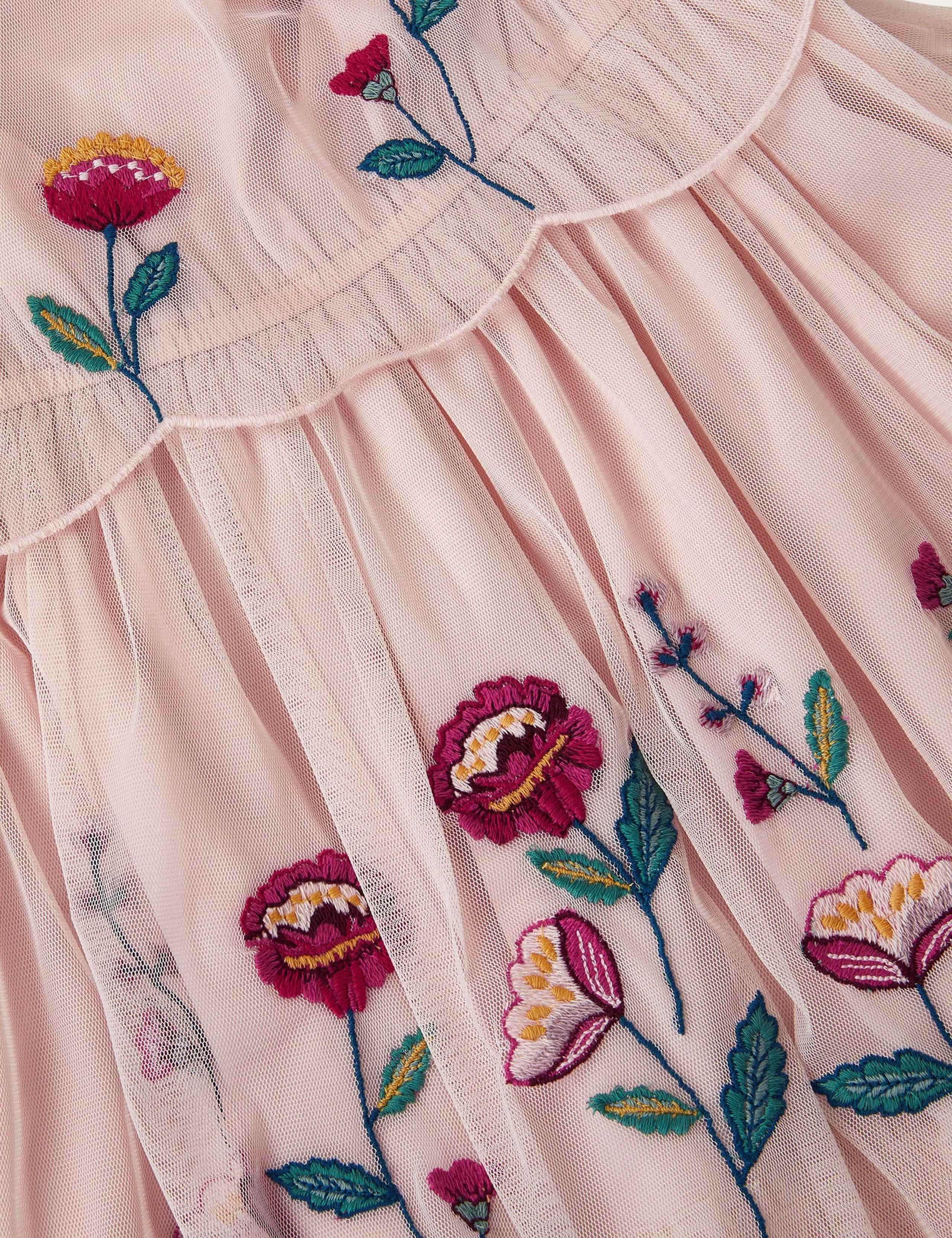 Floral Embroidered Tiered Dress (3-15 Yrs) 3 of 4