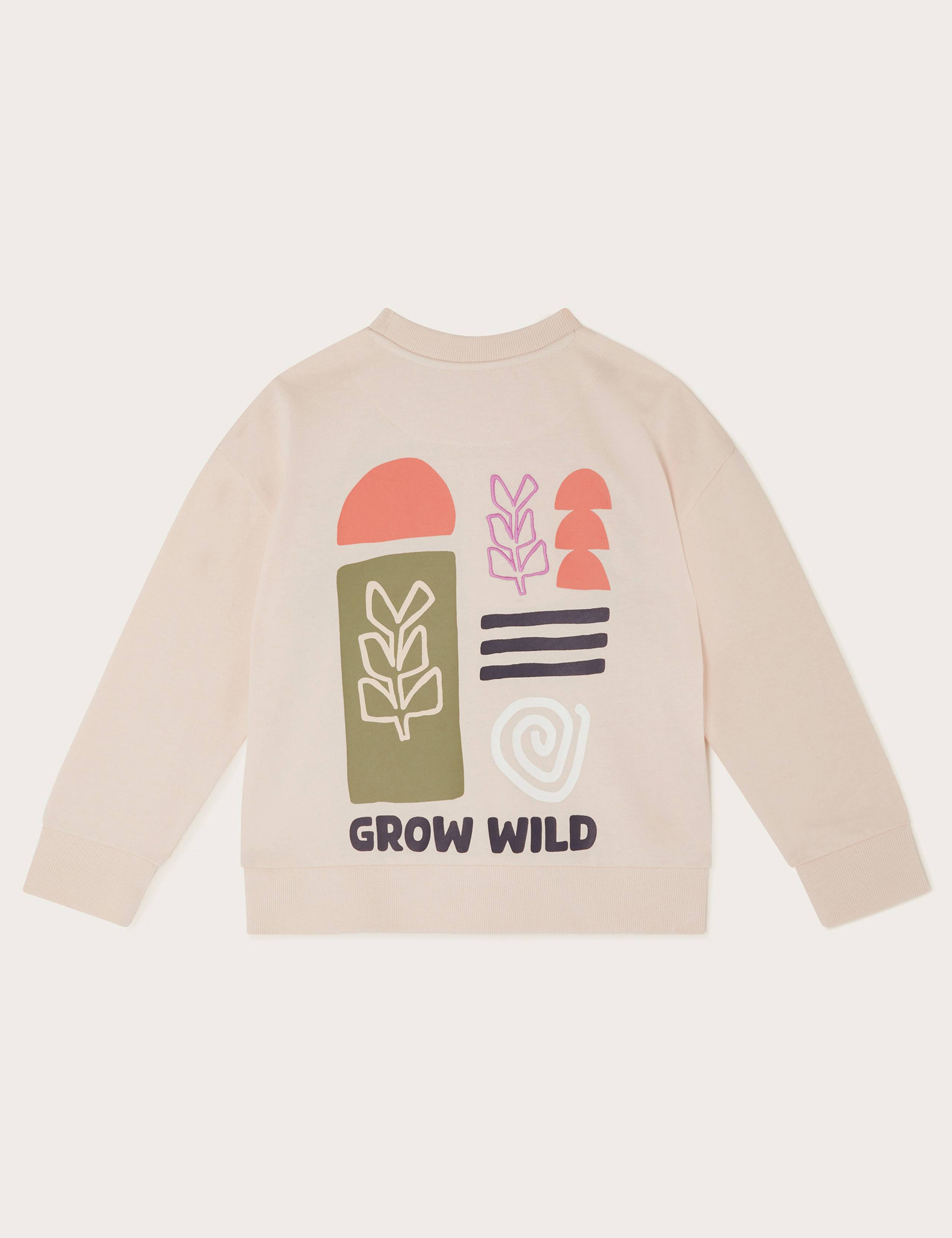 Pure Cotton Grow Wild Graphic Sweatshirt (2-13 Yrs) 2 of 3