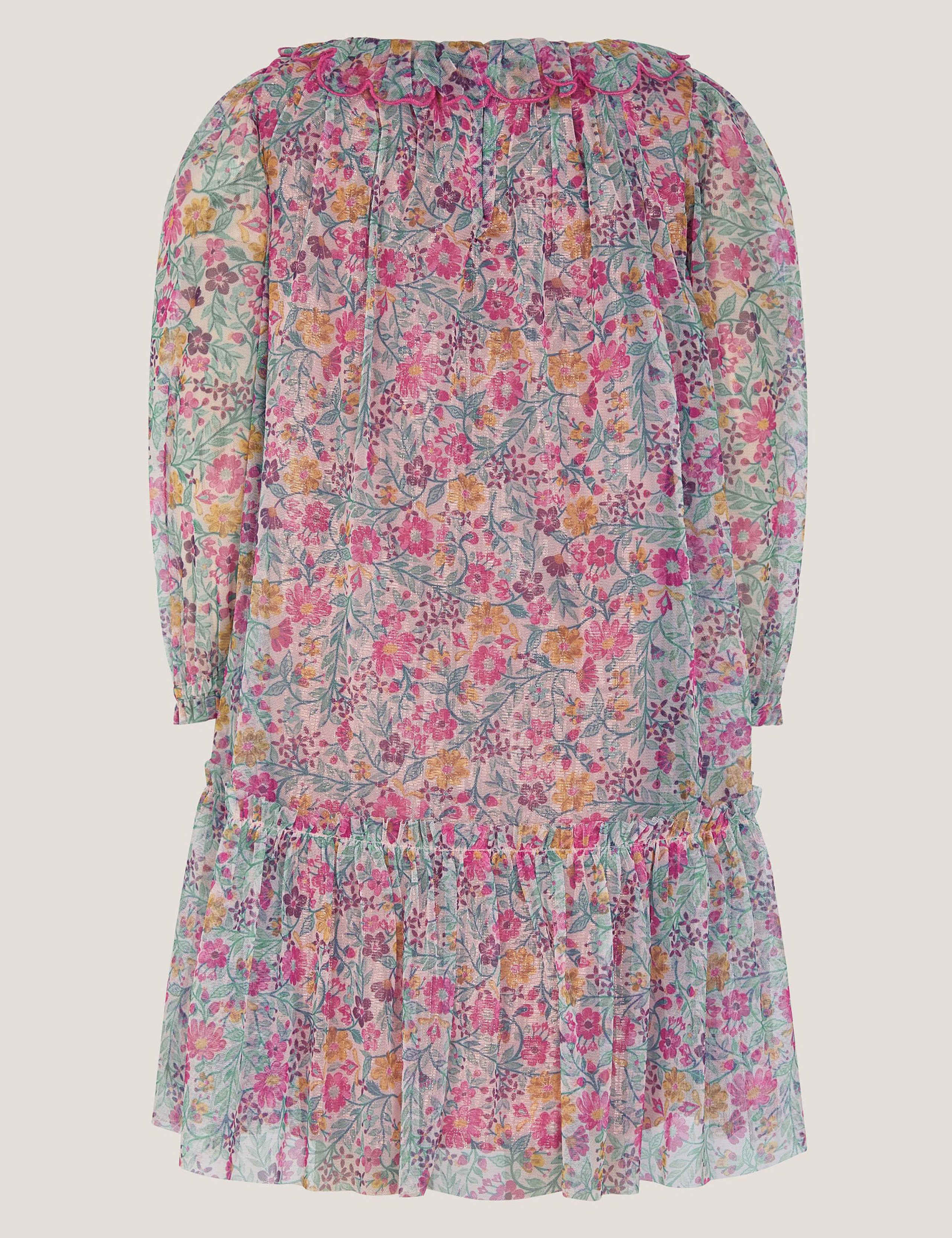 Scallop Collar Floral Print Dress 2 of 4