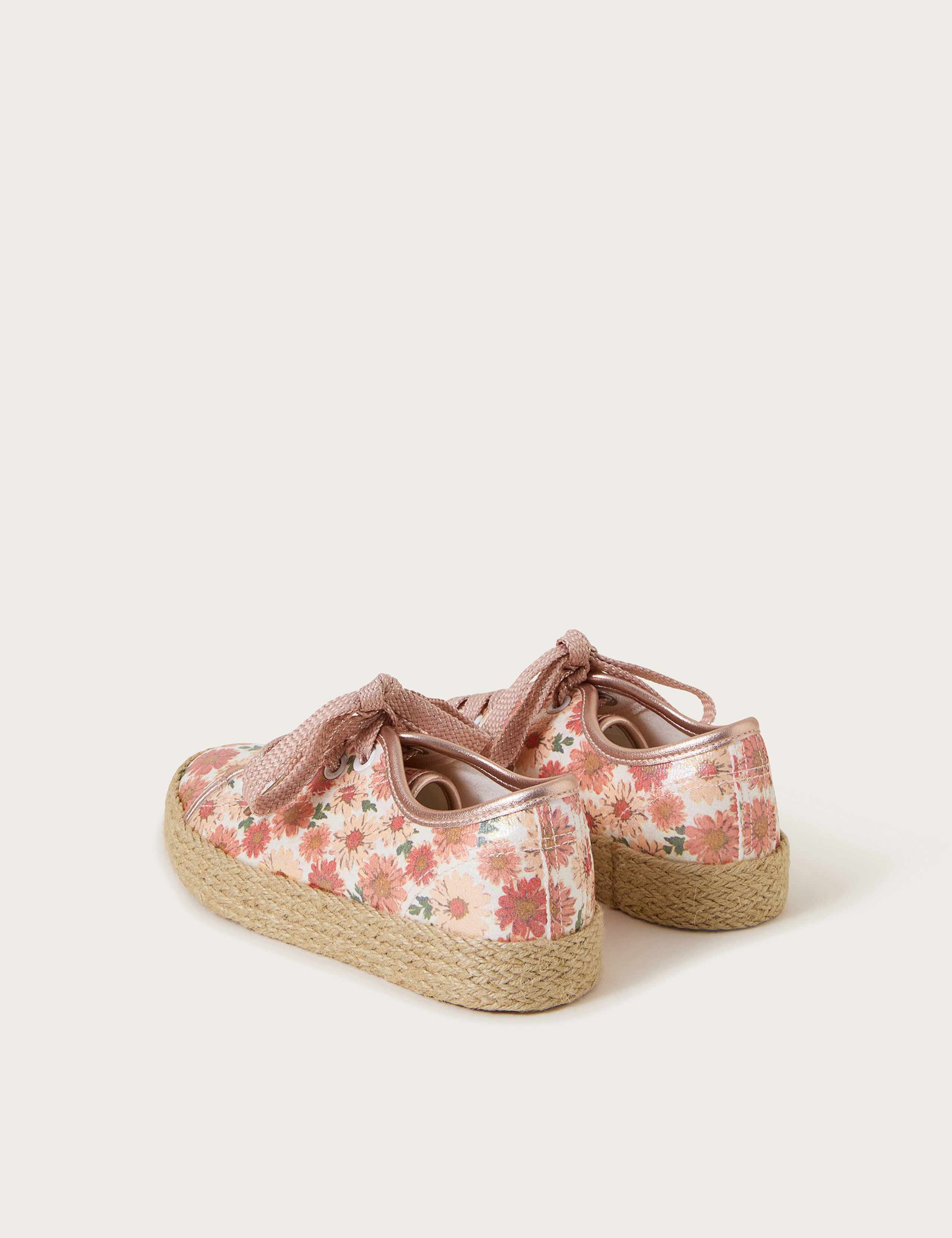 Kids' Floral Espadrille Trainers (4 Small - 3 Large) 3 of 3