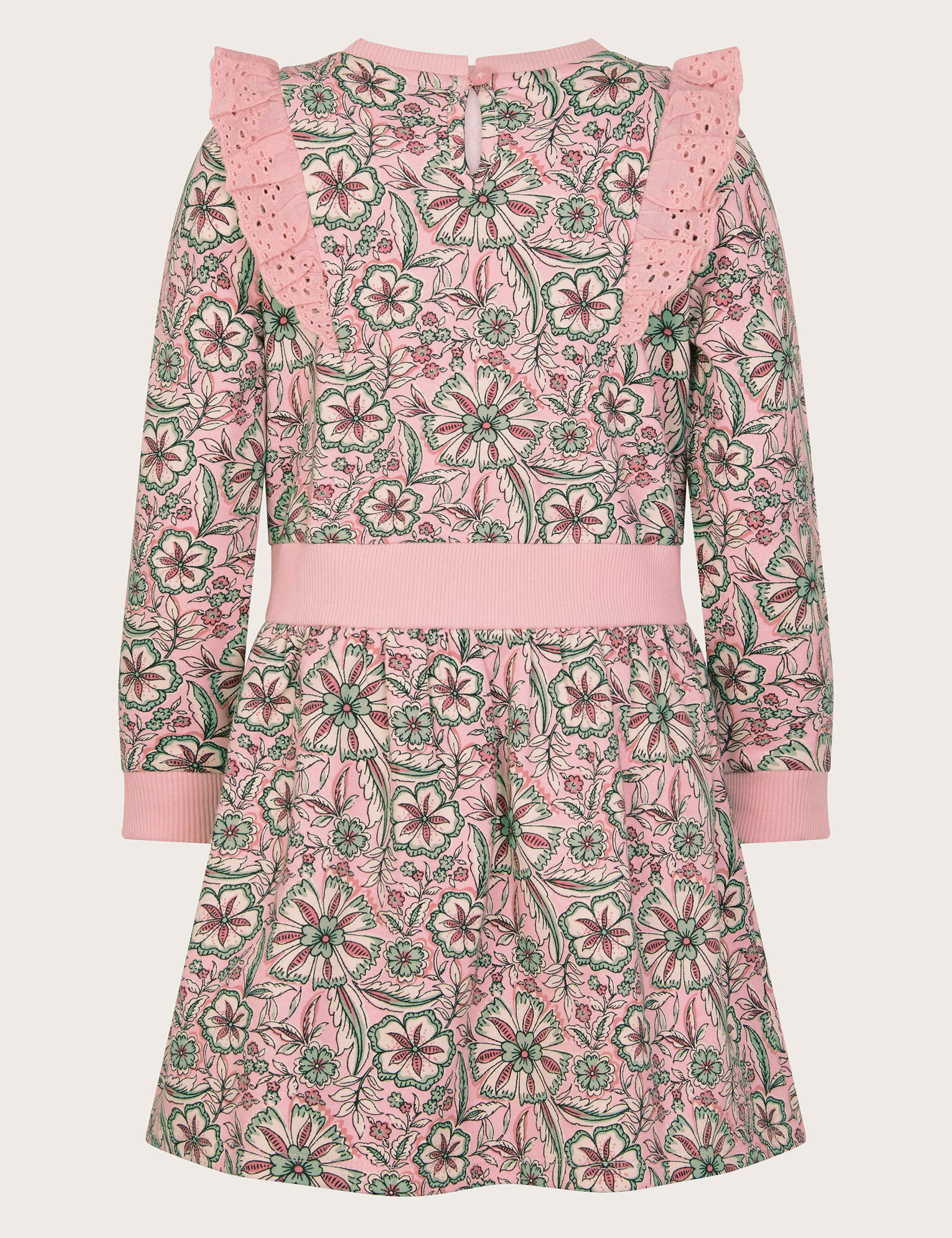 Pure Cotton Floral Broderie Frill Dress (3-13 Yrs) 2 of 3