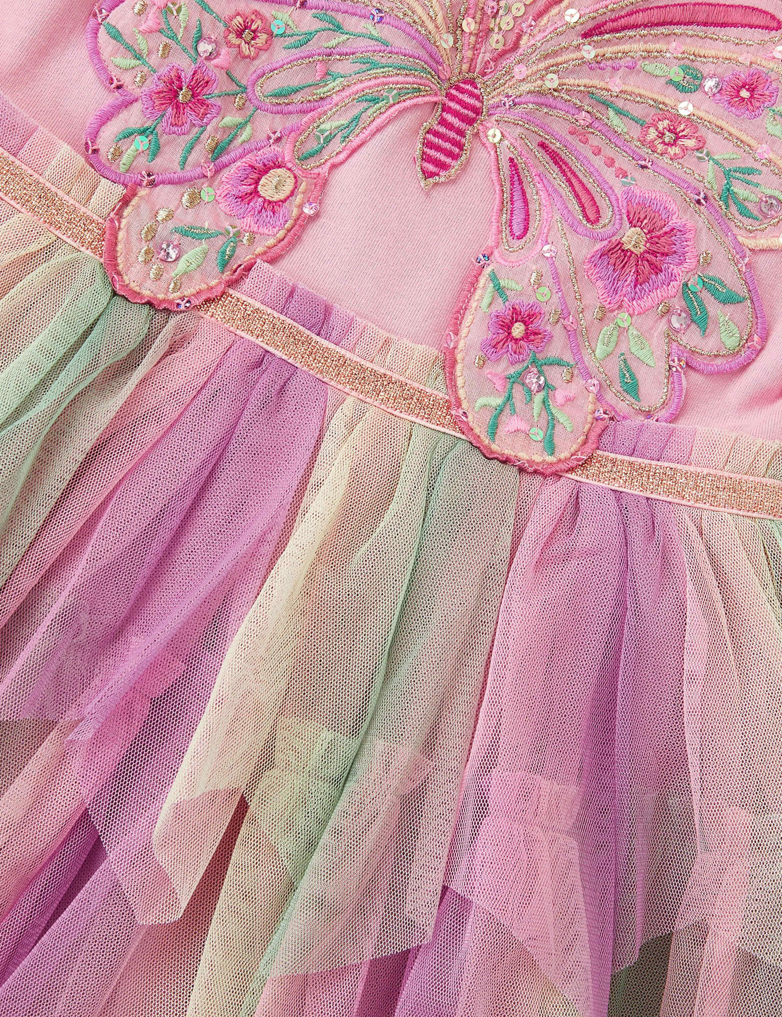 Butterfly Tiered Tulle Party Dress (3-13 Years) 4 of 4