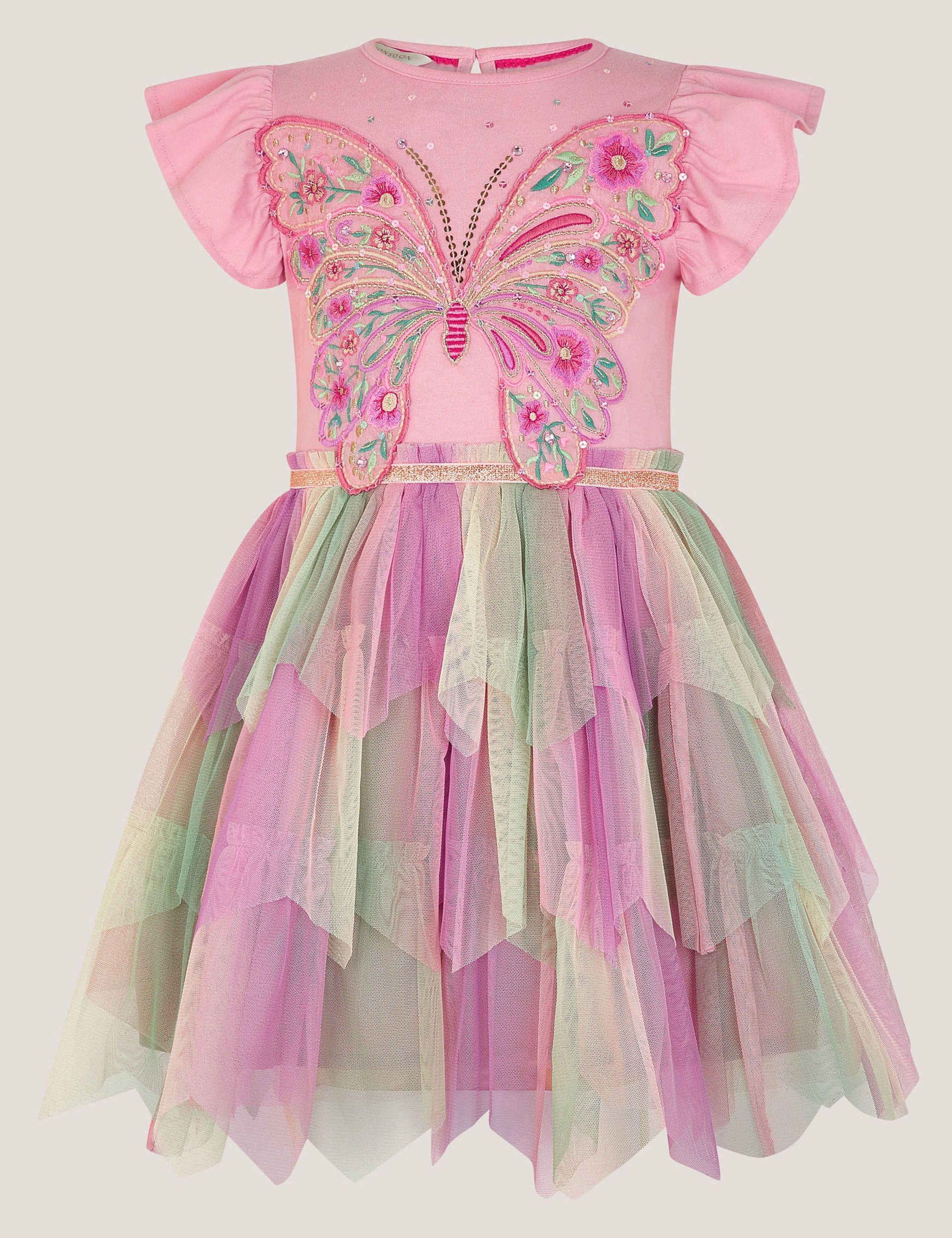 Butterfly Tiered Tulle Party Dress (3-13 Yrs) 2 of 4