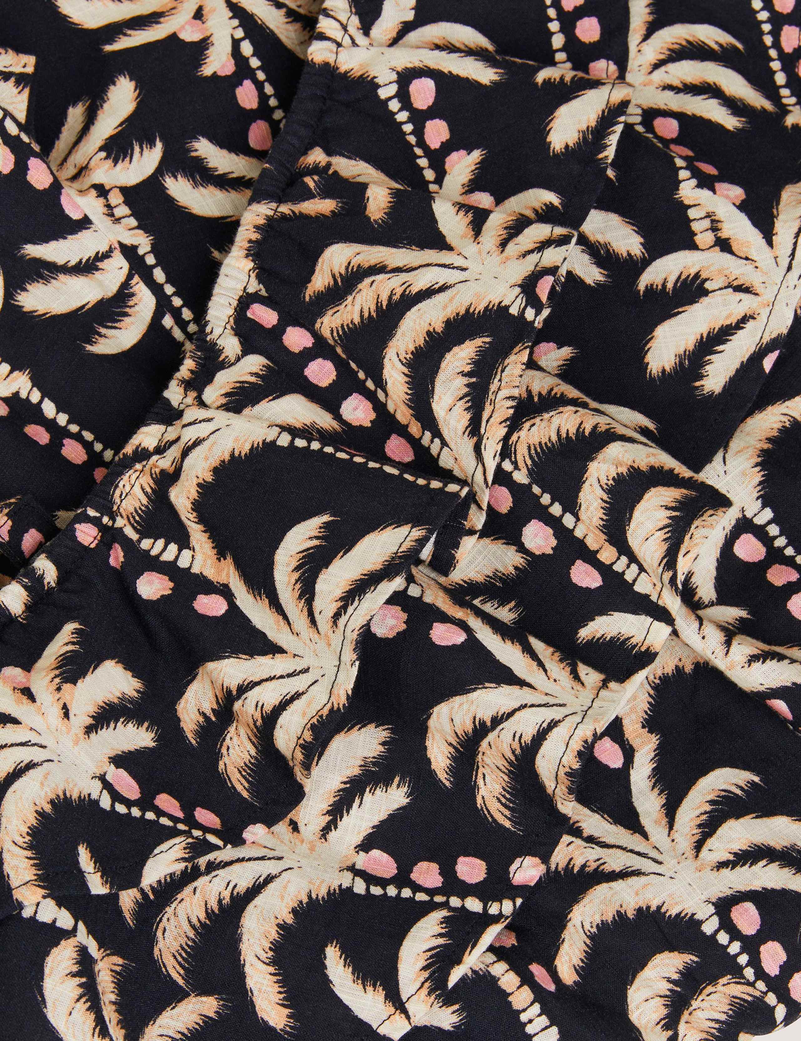 Pure Cotton Palm Print Playsuit (7-15 Yrs) 3 of 3