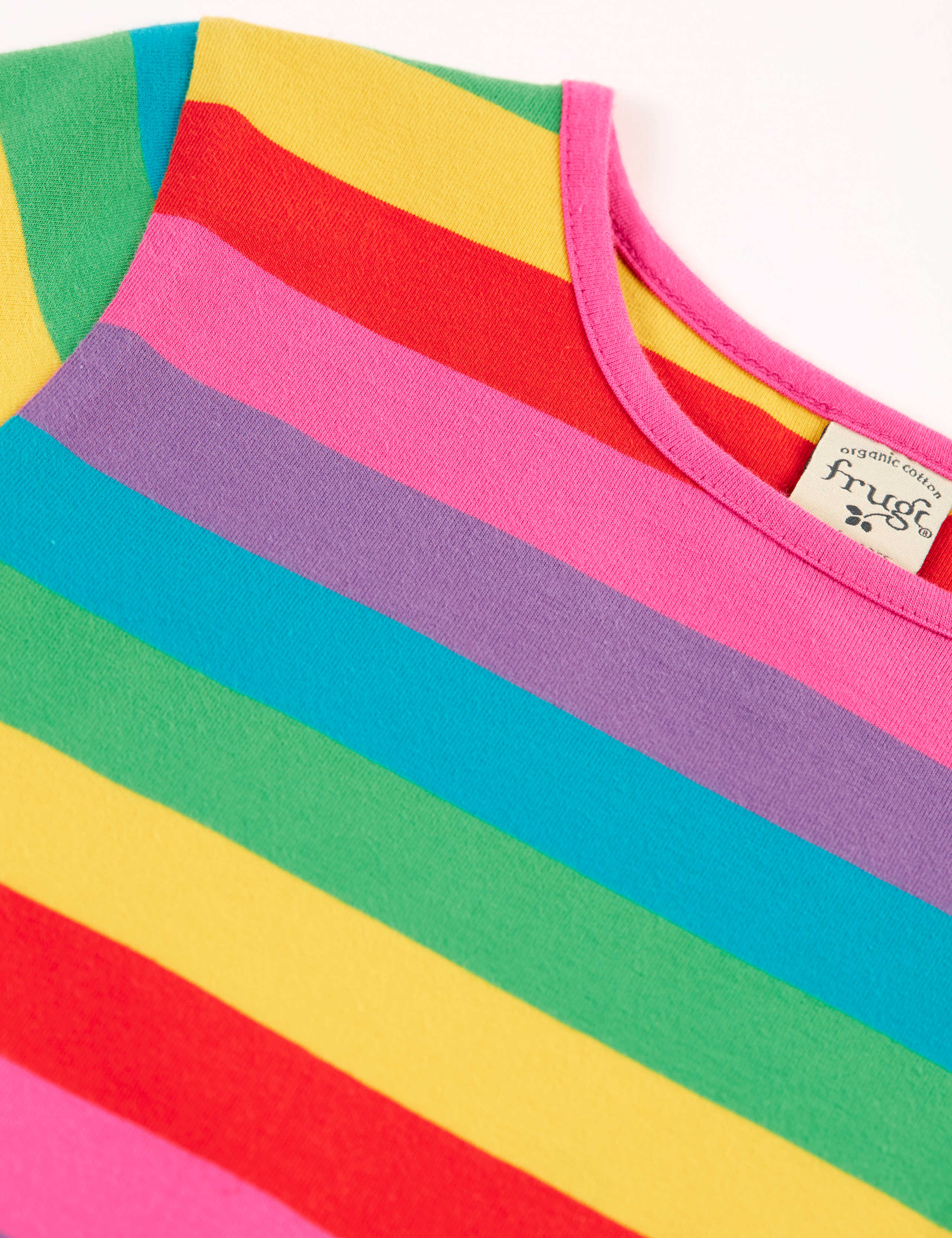 Cotton Rich Rainbow Stripe Dress (0 Mths–4 Yrs) 3 of 5