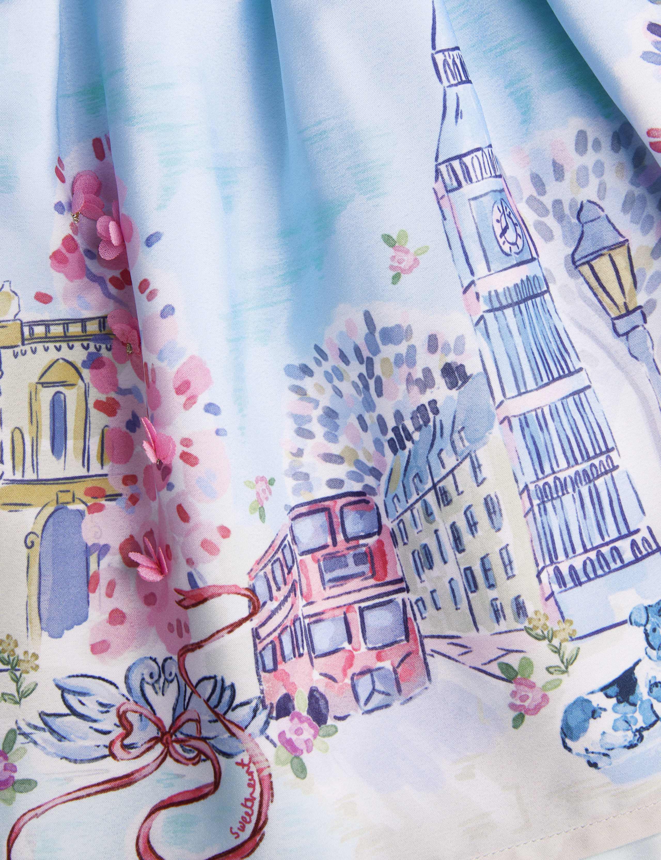 London Print Bow Skirt (3-13 Yrs) 3 of 3