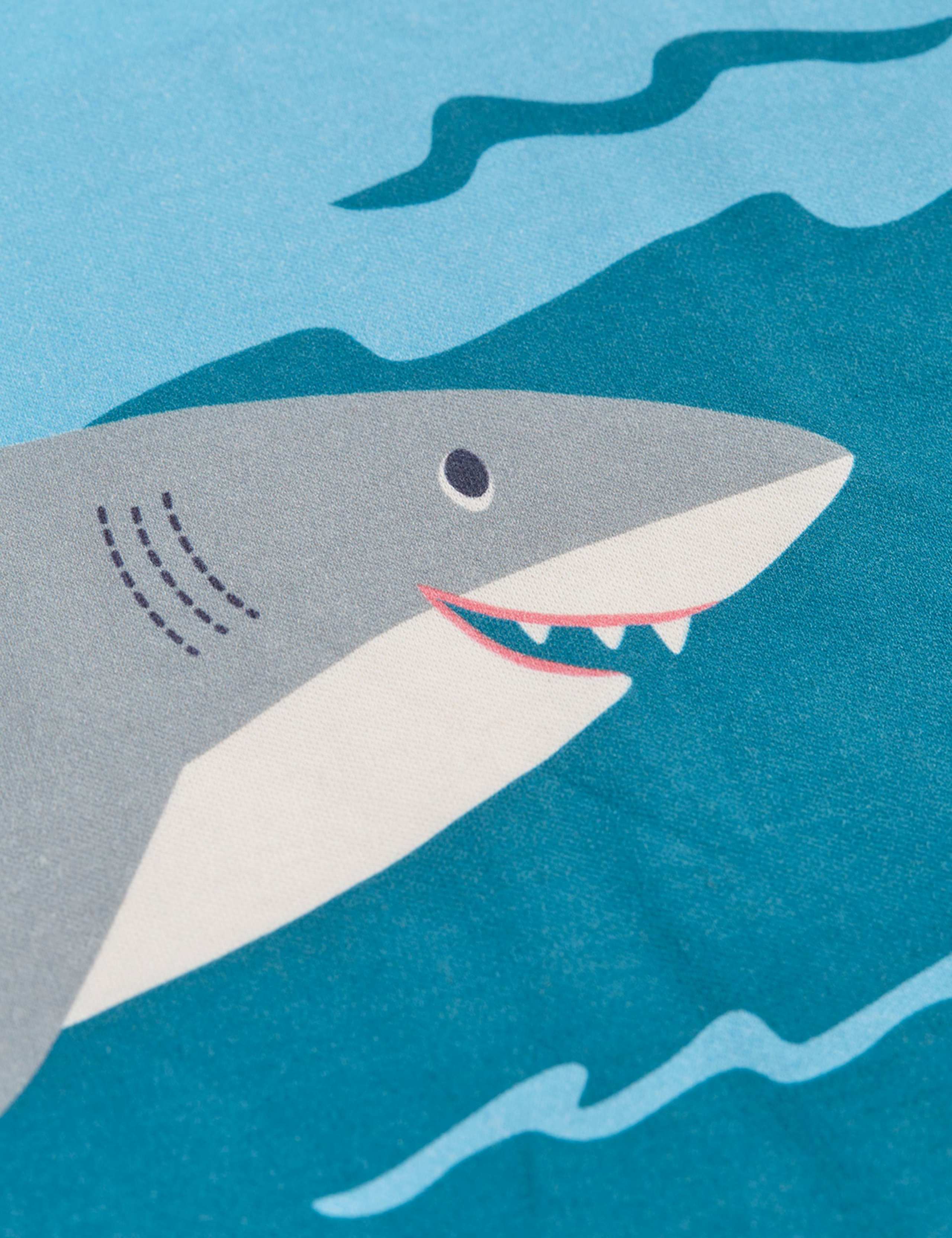 Pure Cotton Shark Print T-Shirt (3 Mths-8 Yrs) 4 of 4