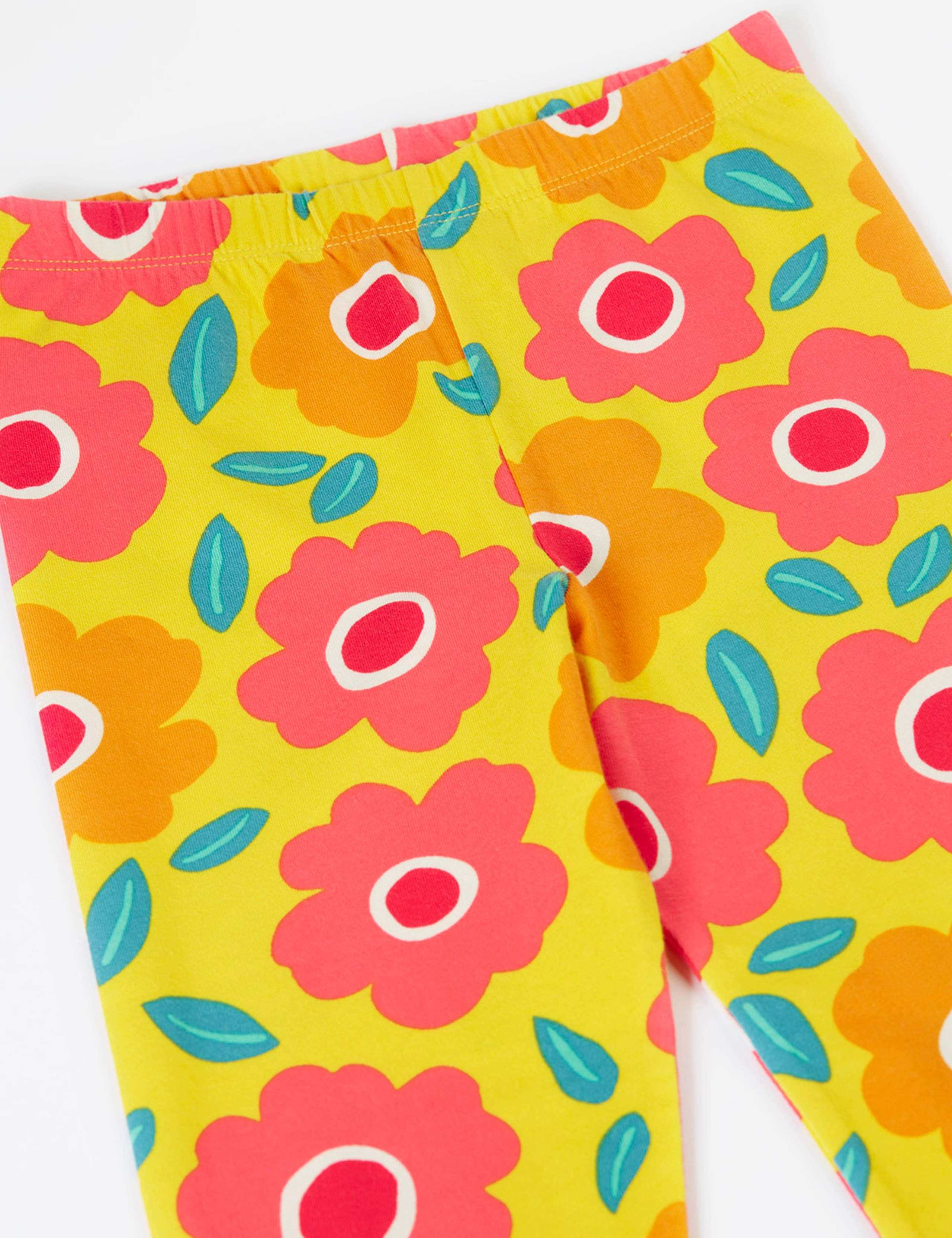 Cotton Rich Floral Leggings (1-10 Yrs) 4 of 4