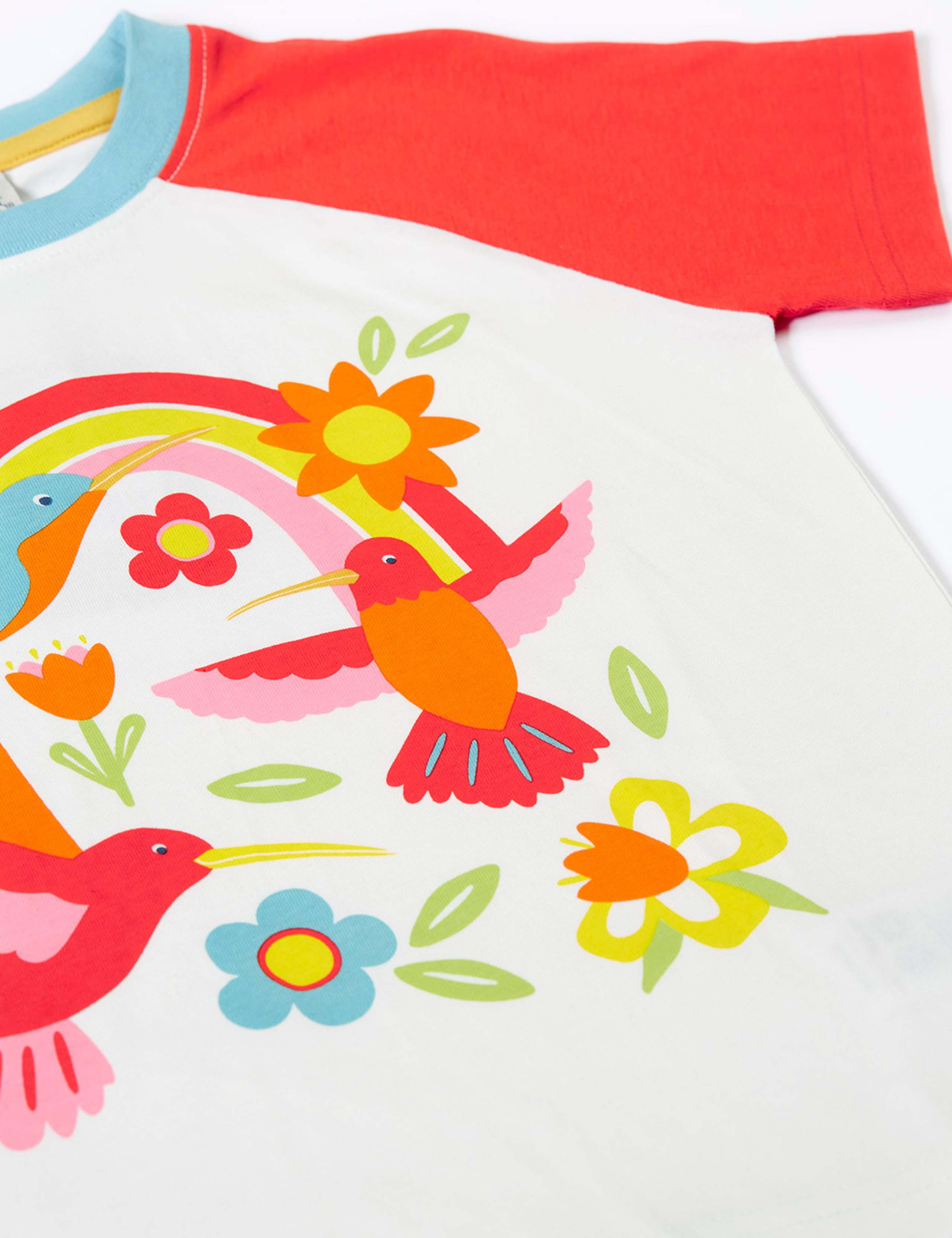 Pure Cotton Bird Print T-Shirt (2-10 Yrs) 3 of 4