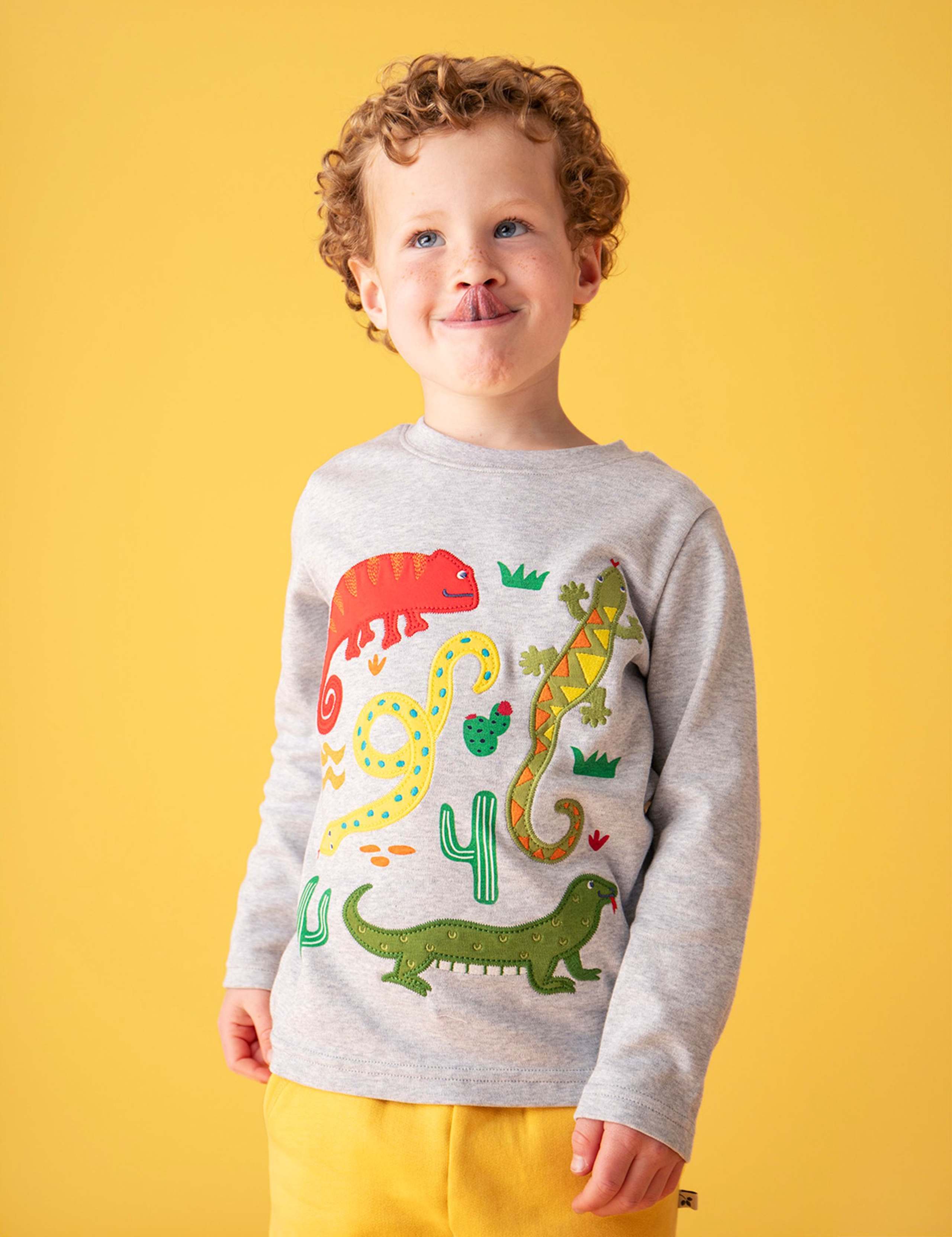 Pure Cotton Animal Applique Top (1-10 Years) 1 of 5