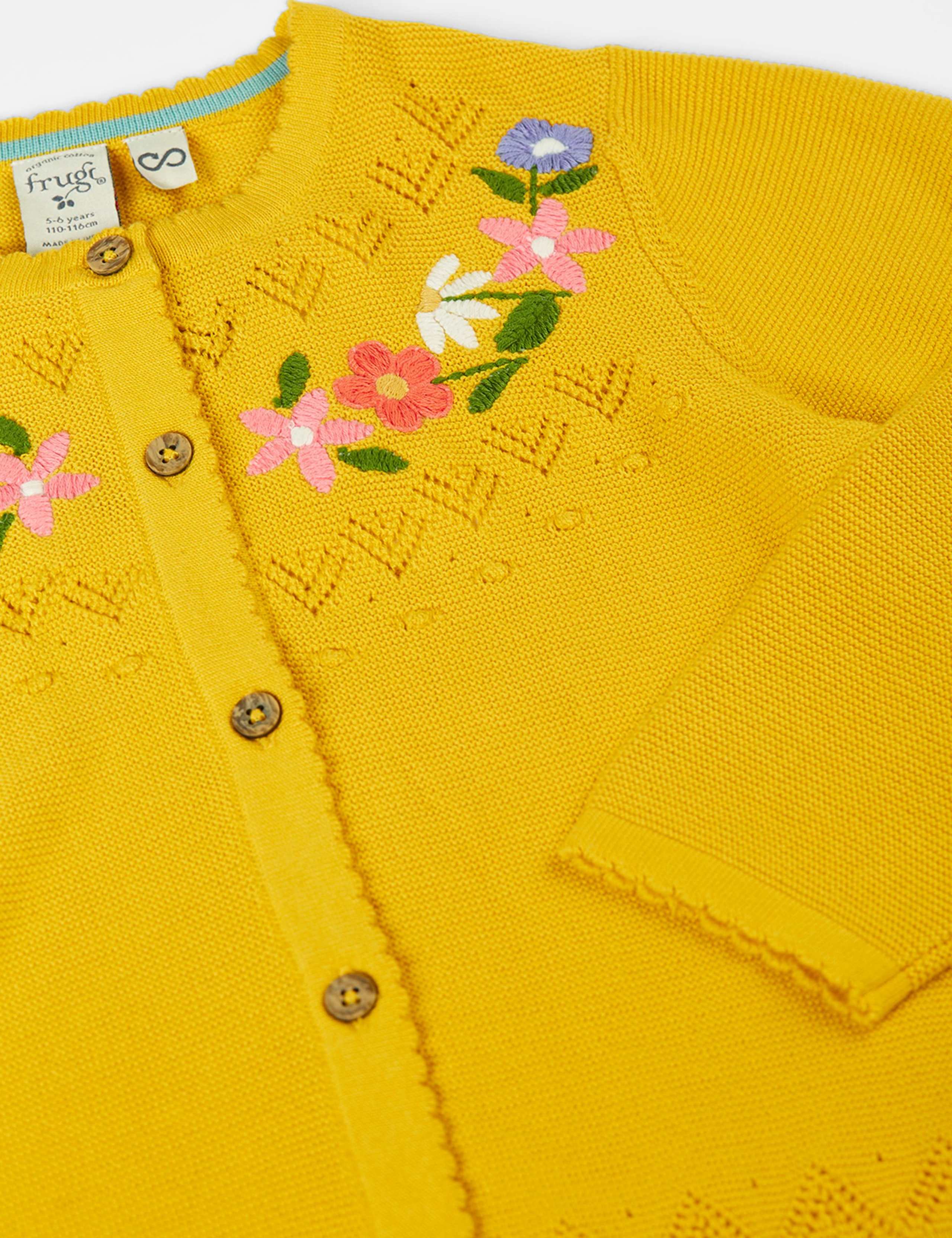 Pure Cotton Floral Cardigan (1-10 Yrs) 3 of 4