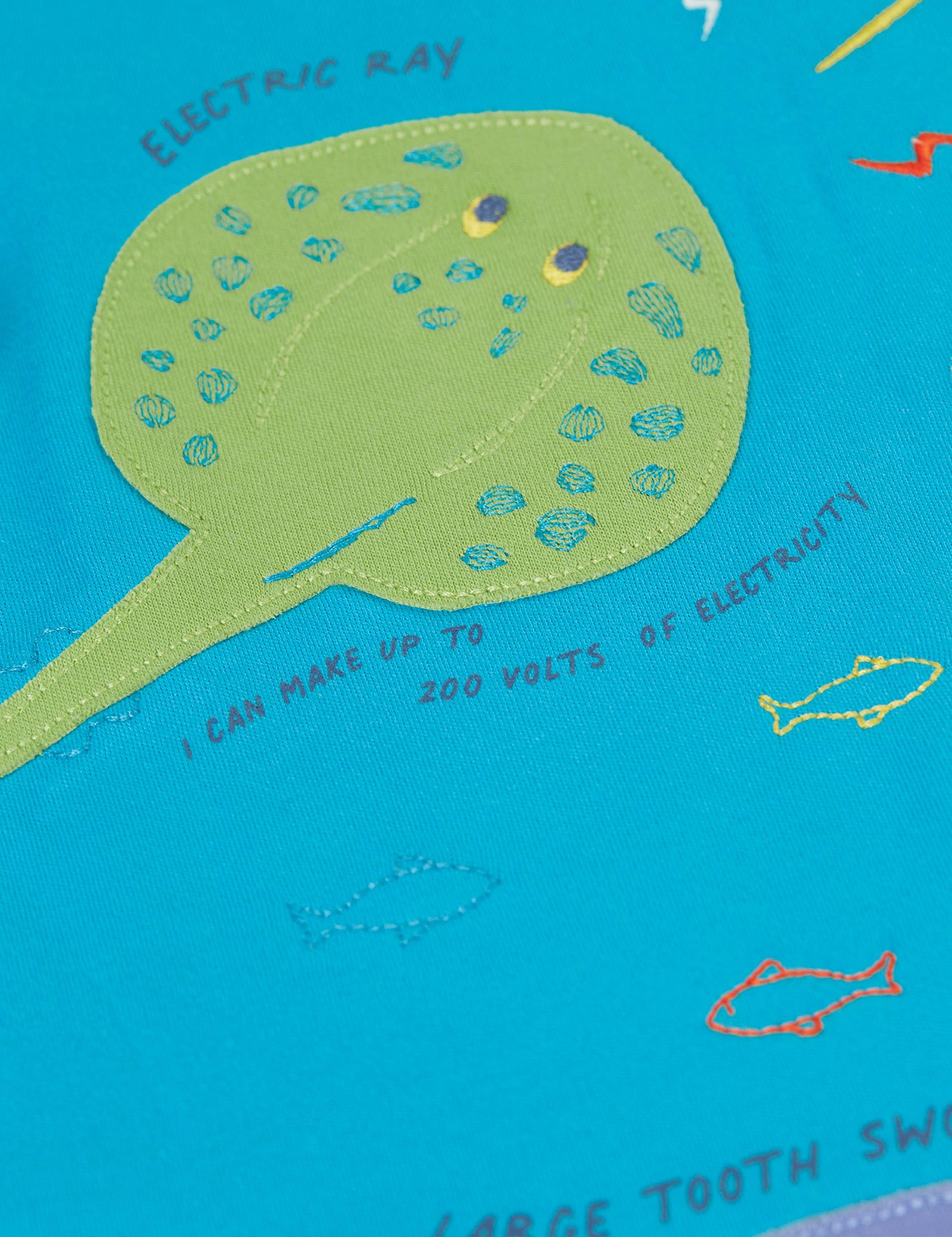 Pure Cotton Sealife Applique T-Shirt (1-10 Yrs) 5 of 6