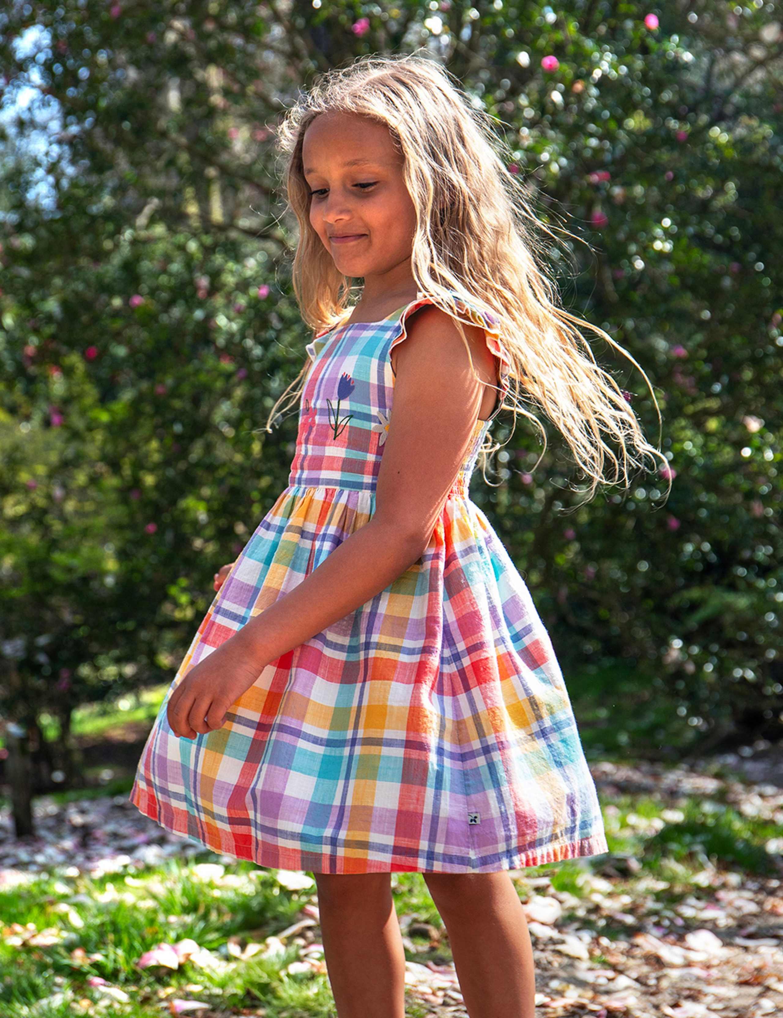 Pure Cotton Checked Dress (2-10 Yrs) 3 of 6