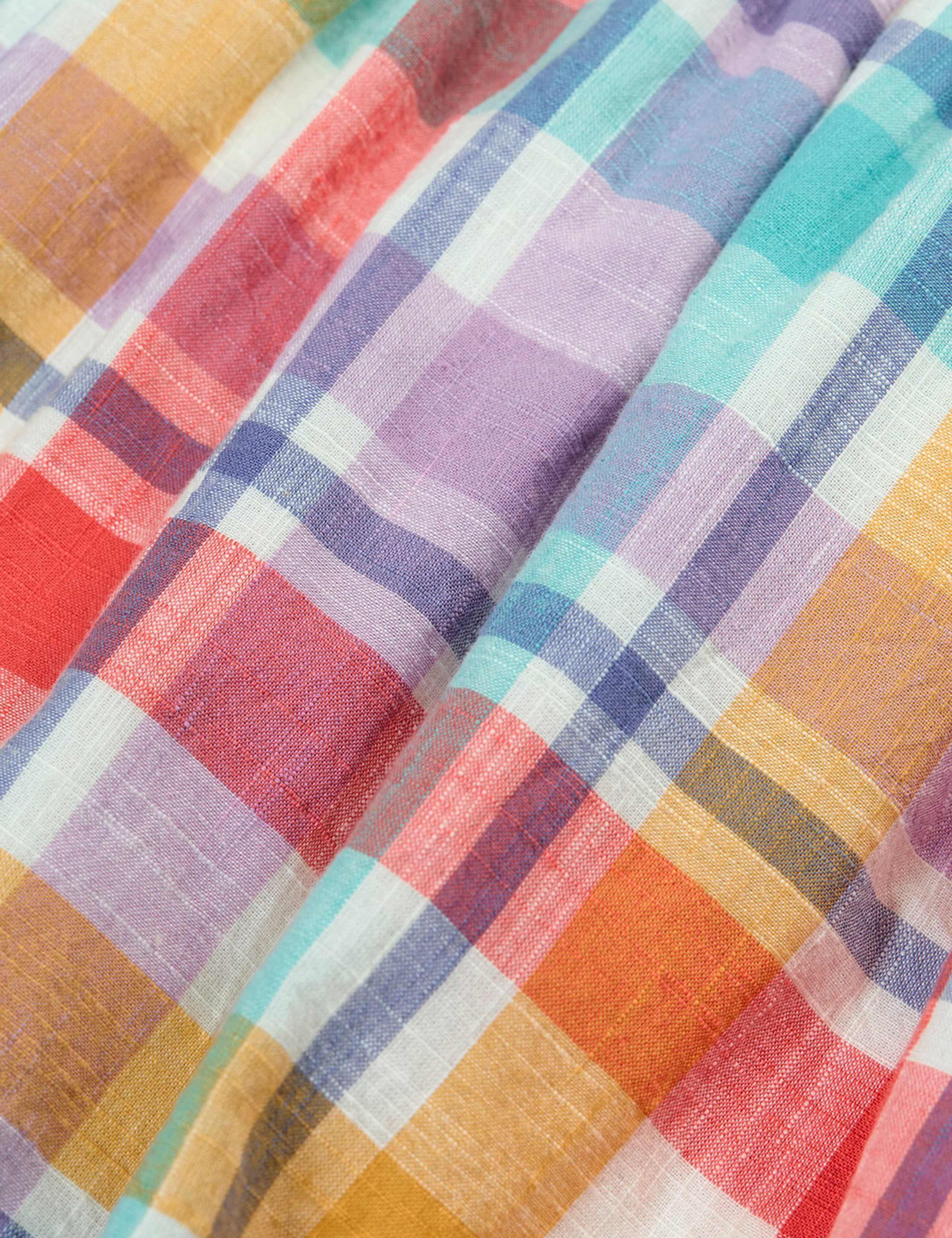 Pure Cotton Checked Dress (2-10 Yrs) 4 of 6