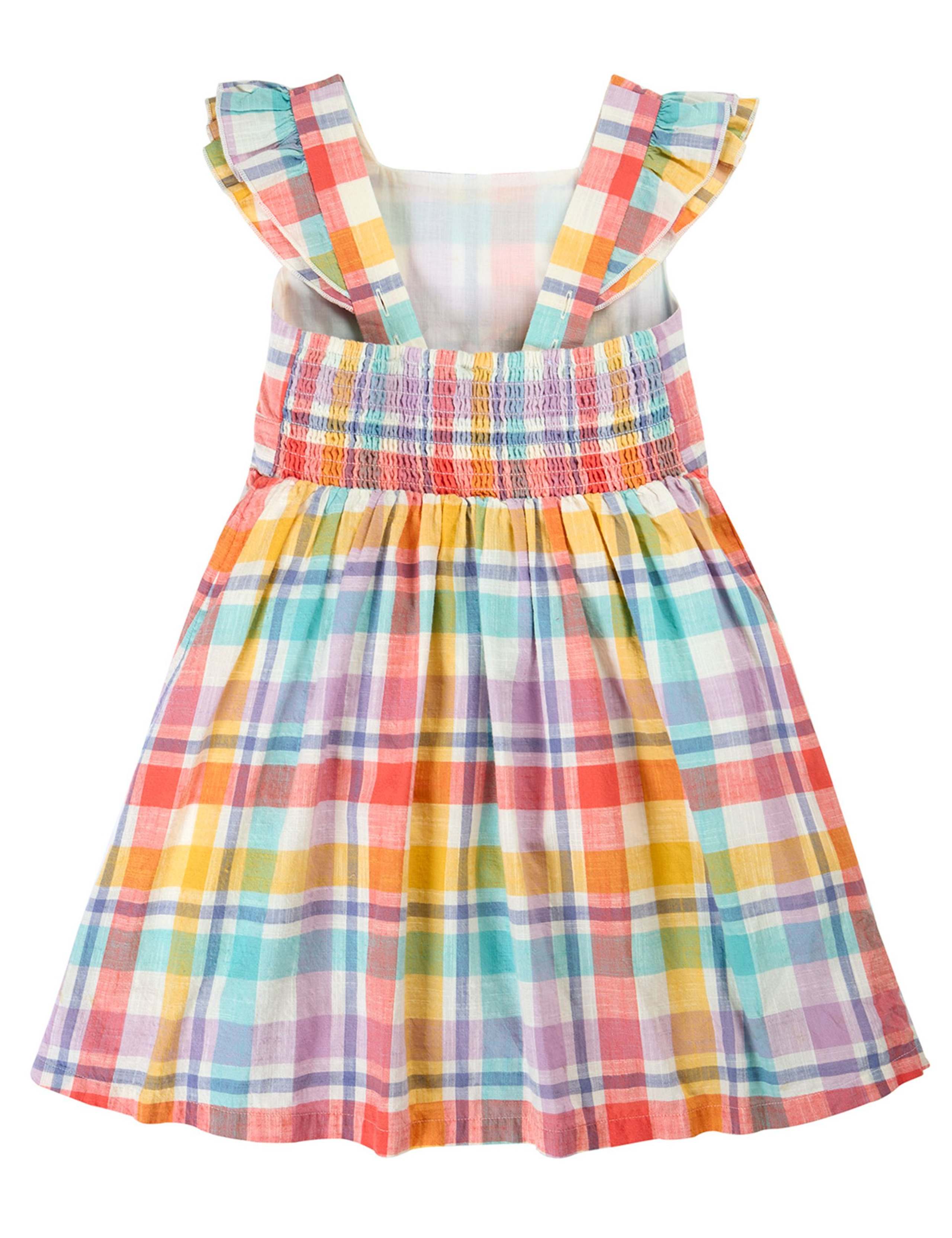 Pure Cotton Checked Dress (2-10 Yrs) 5 of 6