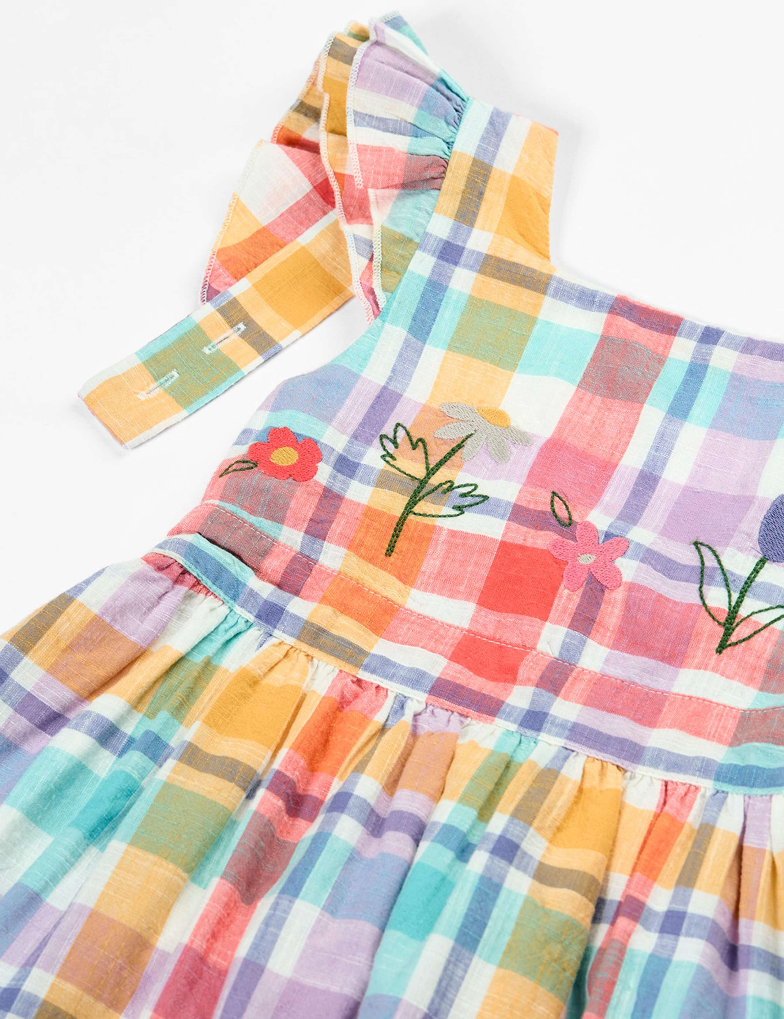 Pure Cotton Checked Dress (2-10 Yrs) 6 of 6