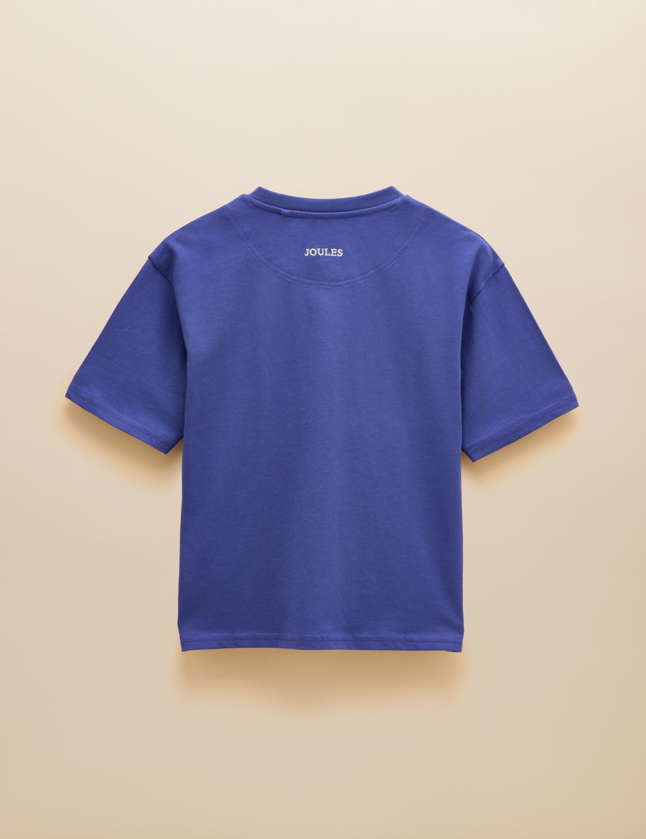 3 Pack Pure Cotton Plain & Striped T-Shirts (1-12 Yrs) 6 of 12