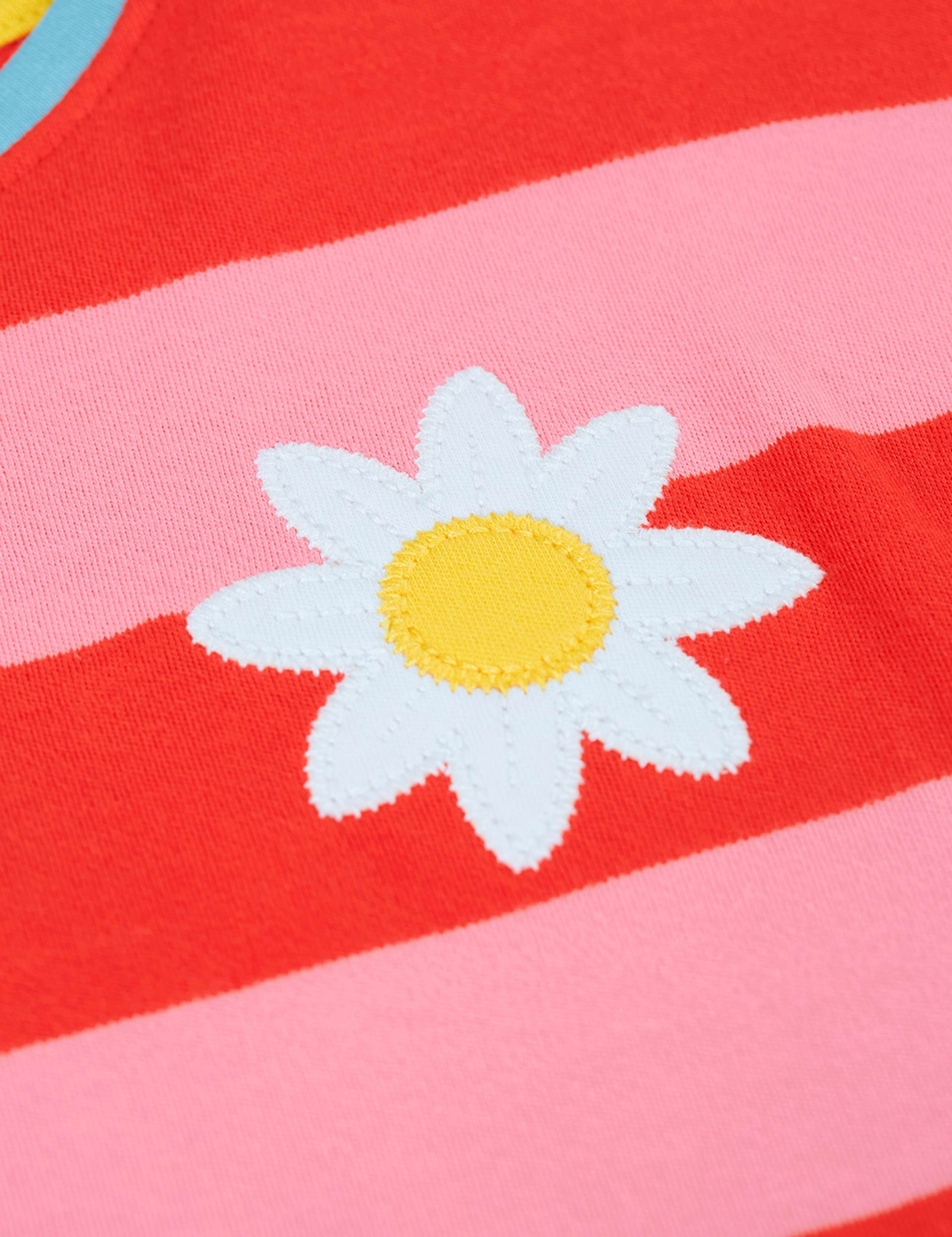 Pure Cotton Striped Daisy Top (1-10 Years) 3 of 4