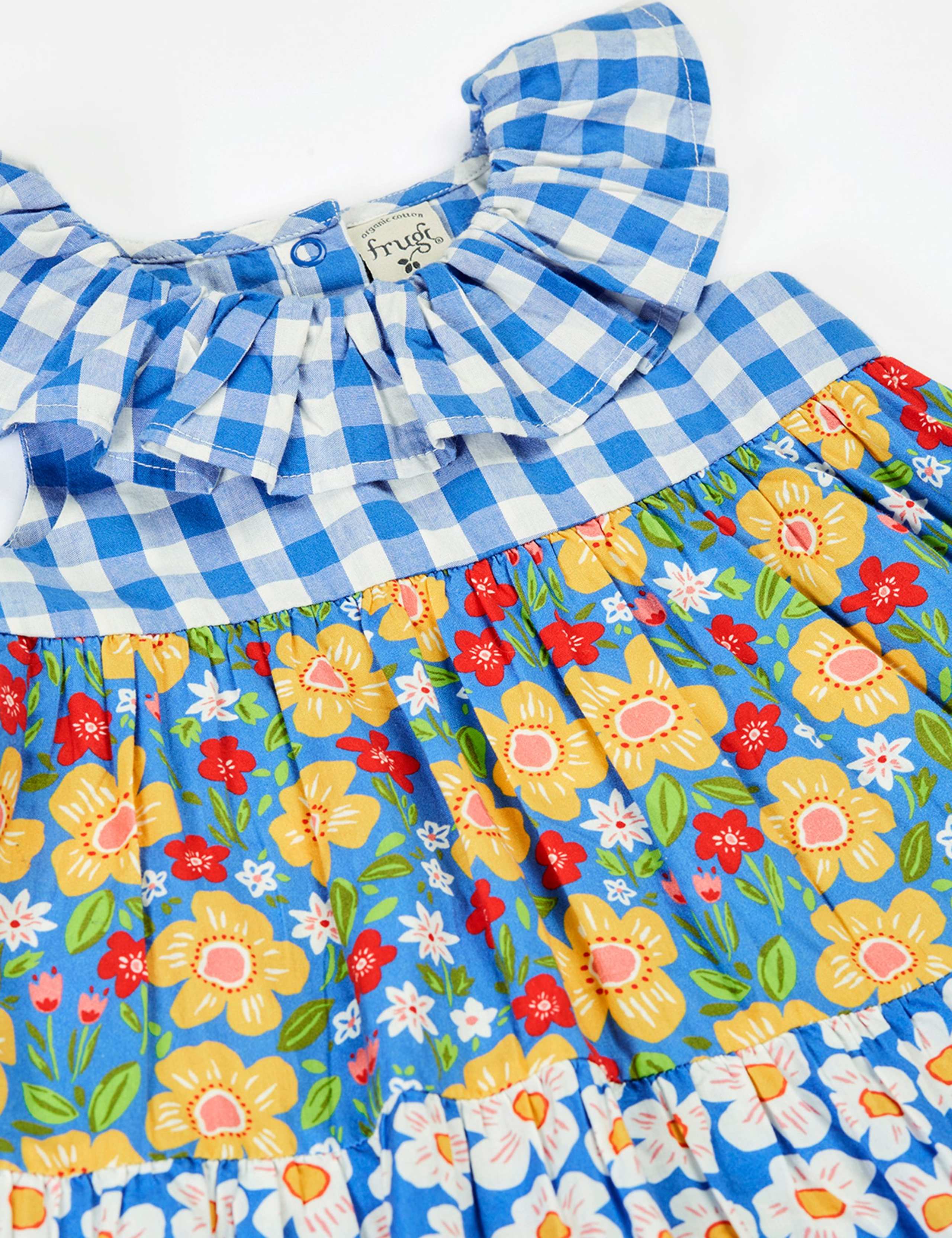 2 Piece Pure Cotton Ruffle Dress Outfit (3-24 Mths) 2 of 3